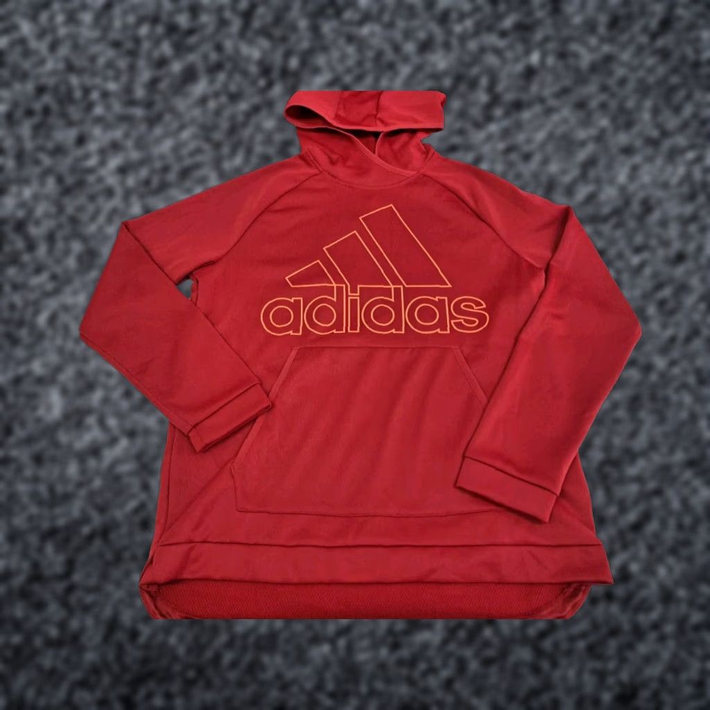 Adidas Adidas Womens Long Sleeve Hooded Pullover Maroon Climawarm Large #6373 Size L / US 10 / IT 46 - 1 Thumbnail