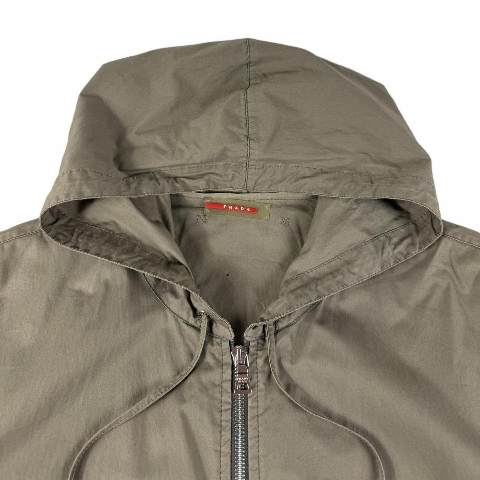 Prada Prada Sport Leather Tab Zip Up Packable Jacket Beige Medium Size US M / EU 48-50 / 2 - 5 Thumbnail