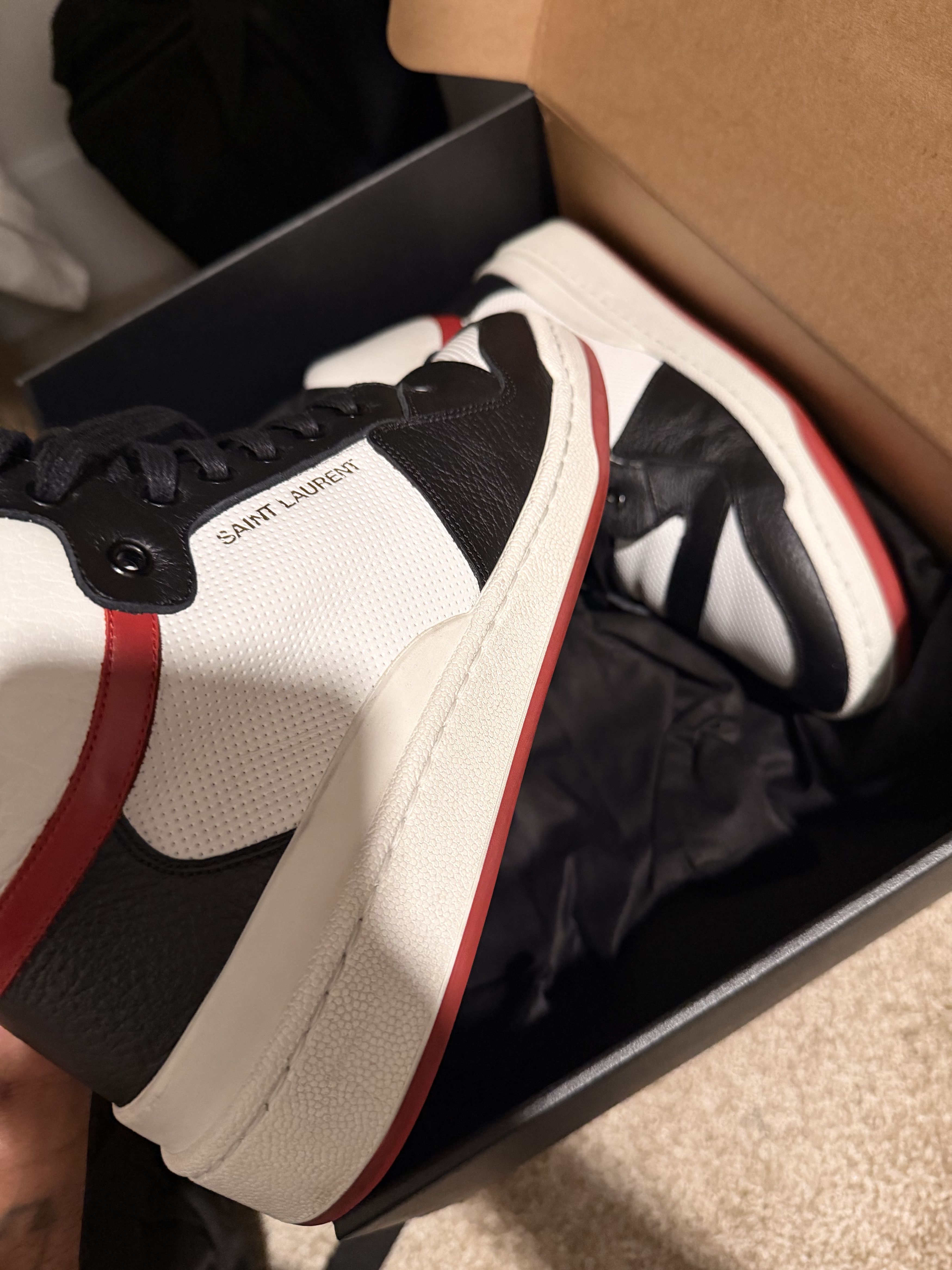 Saint Laurent Paris High top ysl men sneaker Size US 7 / EU 40 - 6 Thumbnail