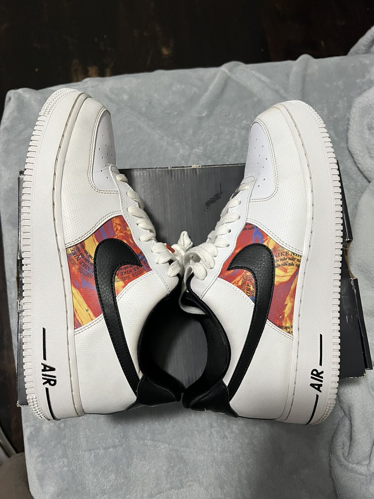 Nike Air Force 1 Vintage Mosaic White Size US 9.5 / EU 42-43 - 3 Thumbnail
