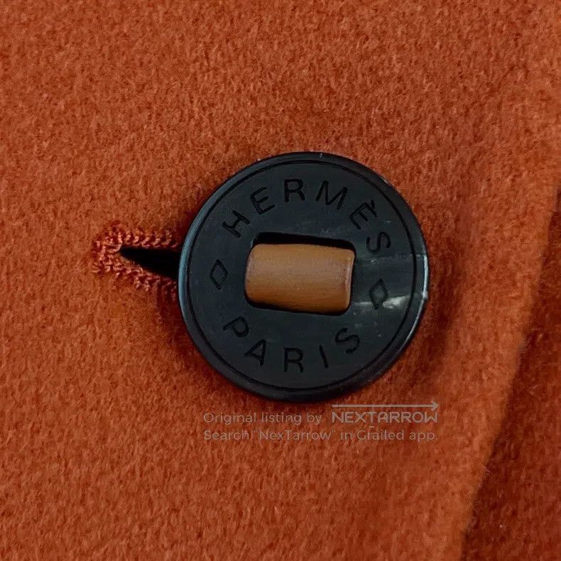 Hermes Hermes Orange Mid-Length Cashmere Overcoat Jacket Size XS / US 0-2 / IT 36-38 - 6 Thumbnail