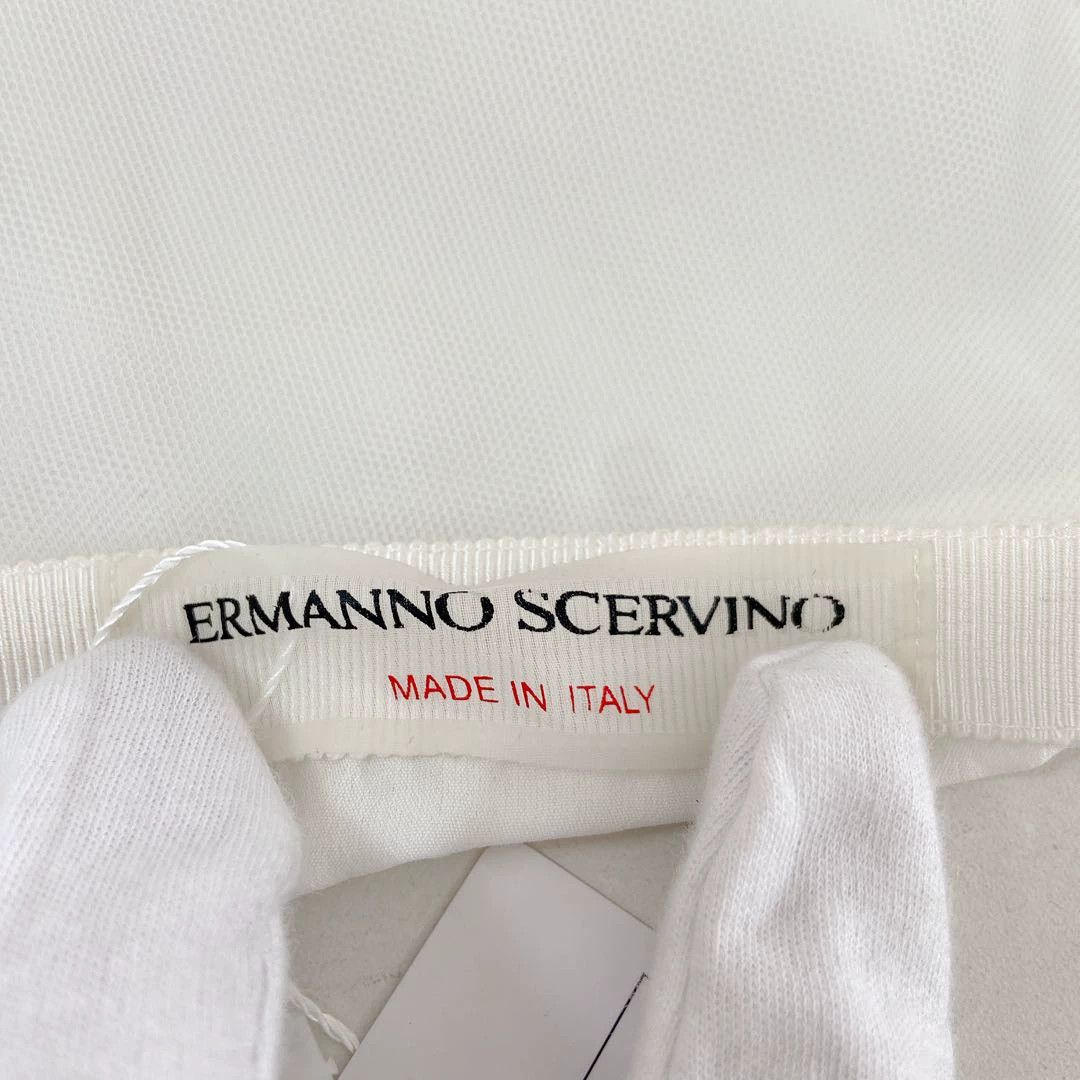 Ermanno Scervino ES white midi skirt 38 Size 26" / US 2 / IT 38 - 6 Thumbnail