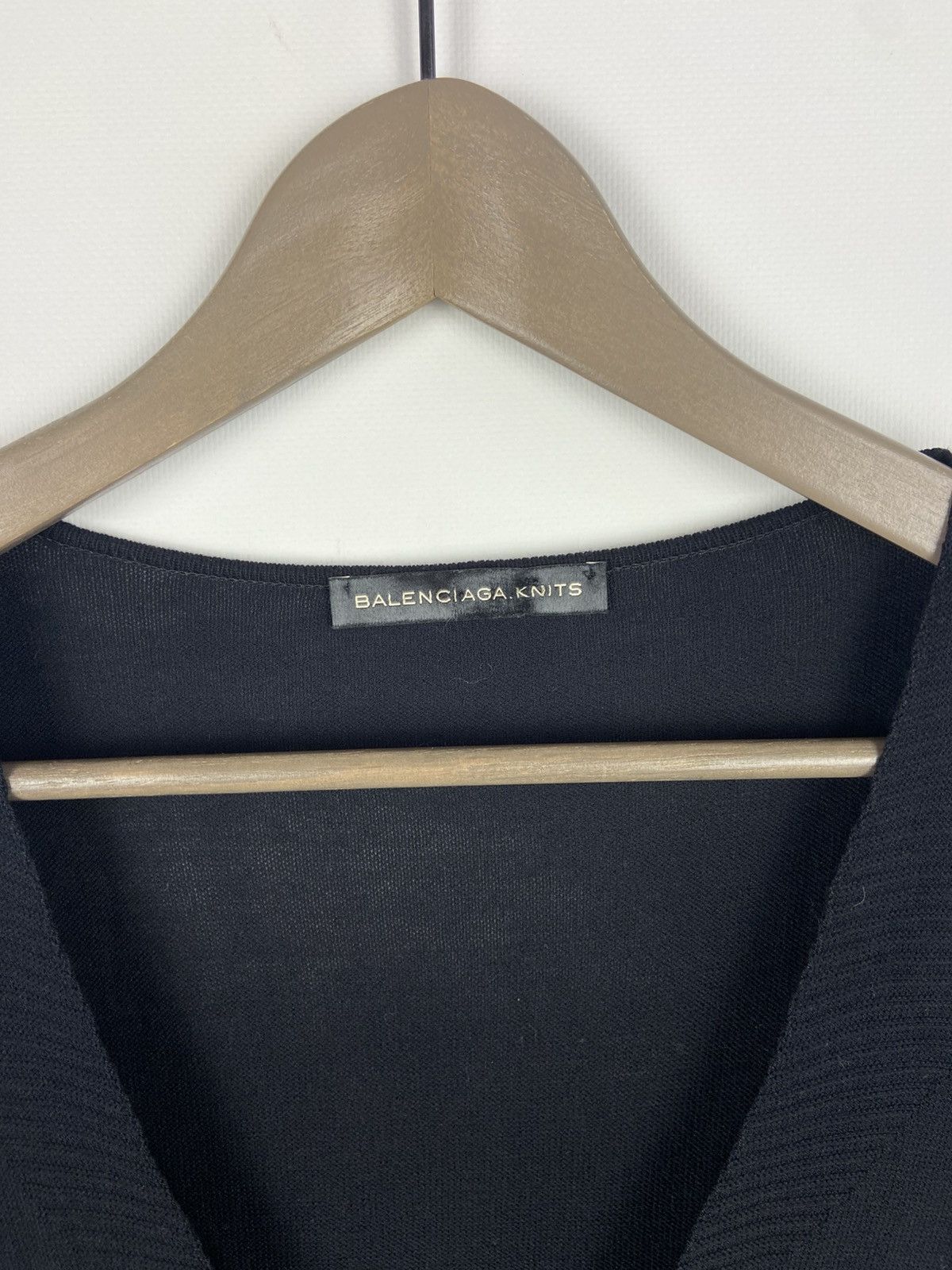 Balenciaga Vintage Balenciaga Knit's V-Neck Mid-Length Women's Dress Size XS / US 0-2 / IT 36-38 - 3 Thumbnail