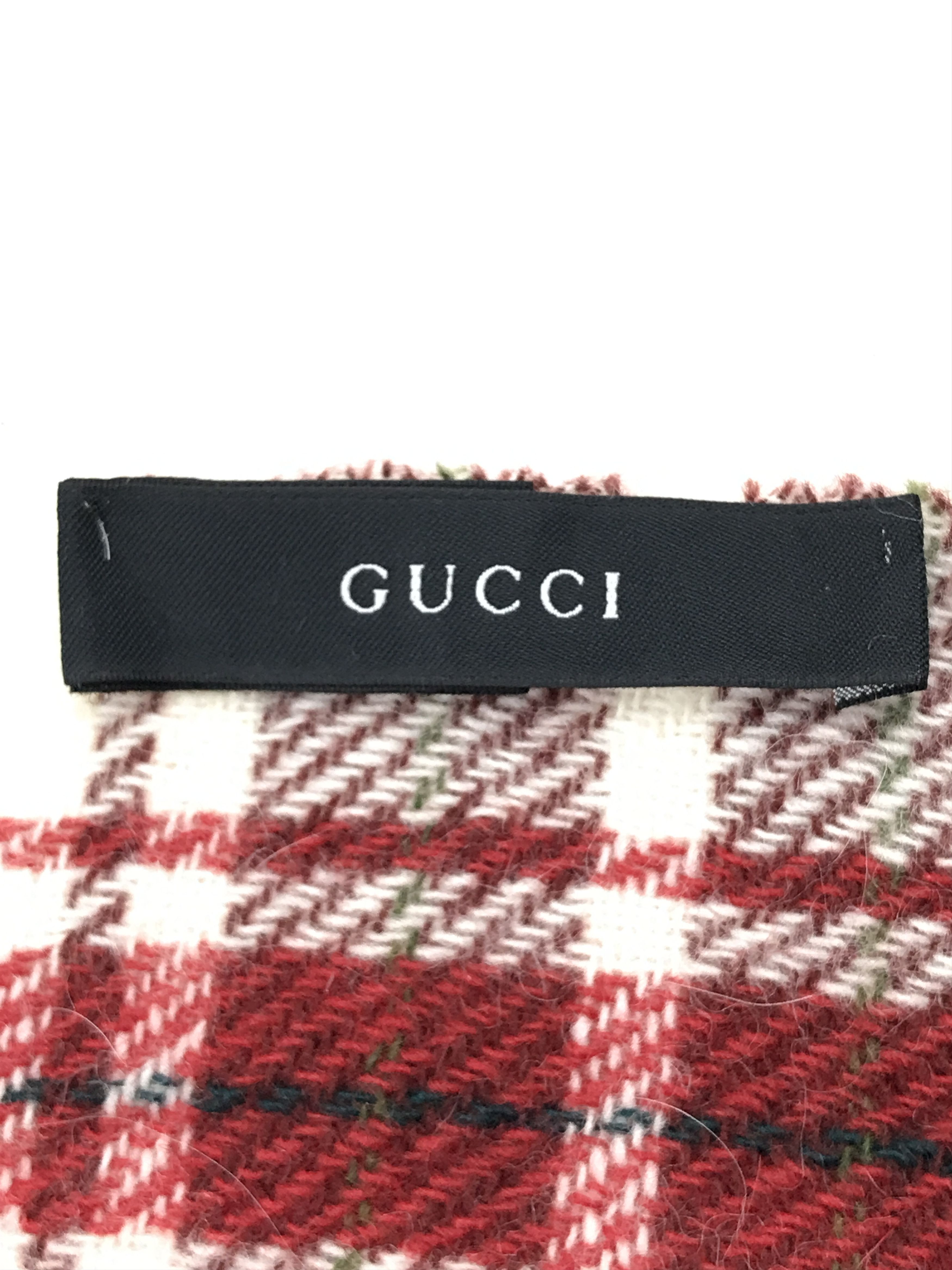 Gucci Vintage Gucci Scarf Muffler Wool Cashmere Size ONE SIZE - 6 Thumbnail