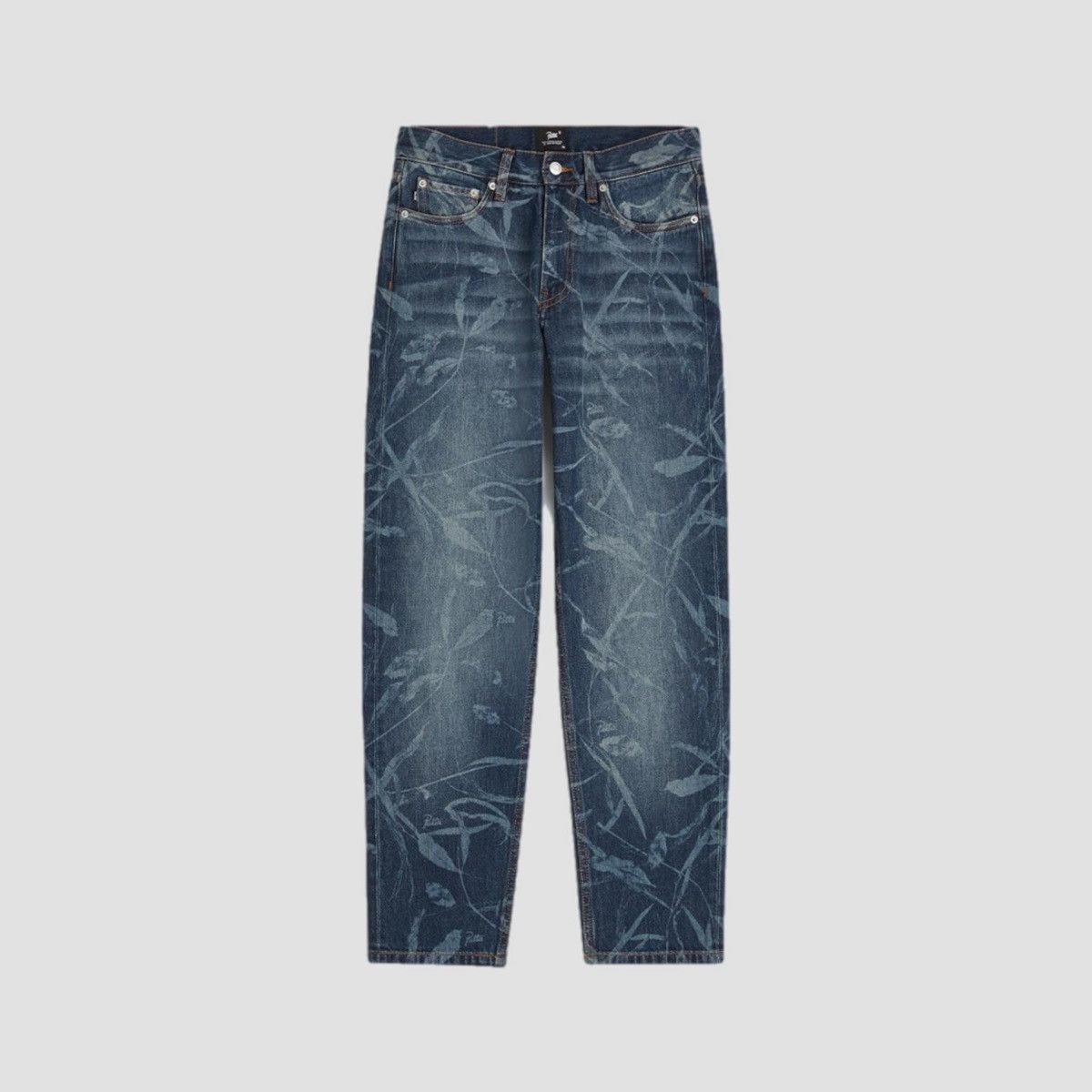 Patta Patta Leaves Laser Print Denim Jeans Size US 30 / EU 46 - 1 Thumbnail