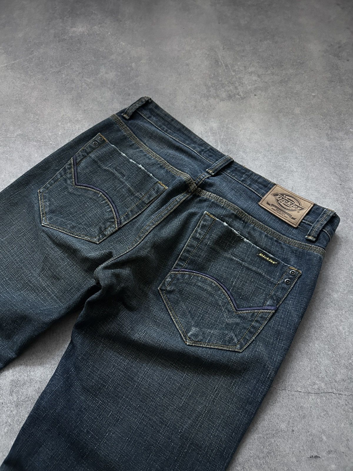 Dickies Vintage Dickies jeans made in usa distressed dark blue Size US 34 / EU 50 - 4 Thumbnail