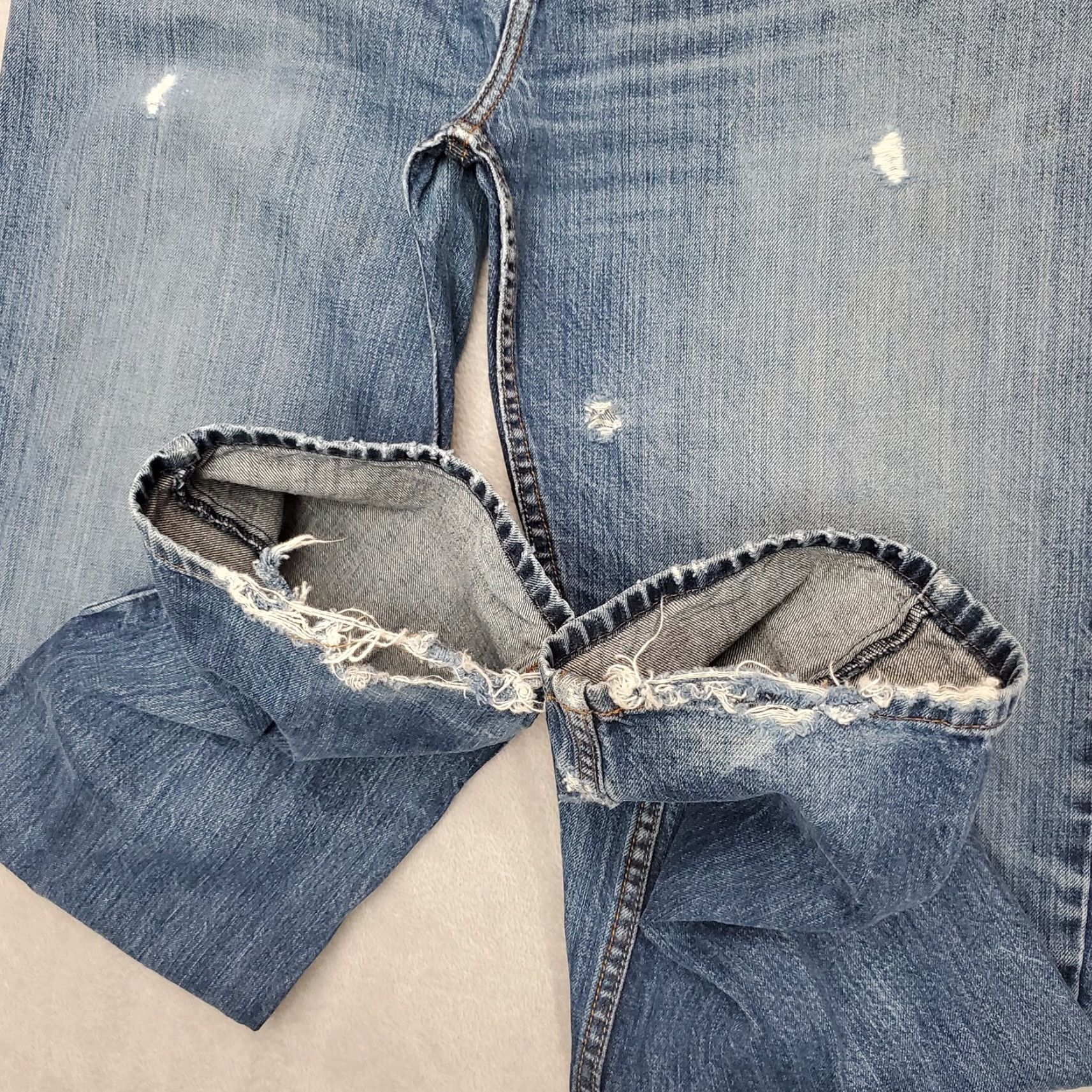 Denime Cinch Jeans Mens 38x33 Blue Faded Denim Silver Label Western Cowboy Ranch Work ShirtType: Jeans Size US 34 / EU 50 - 4 Thumbnail