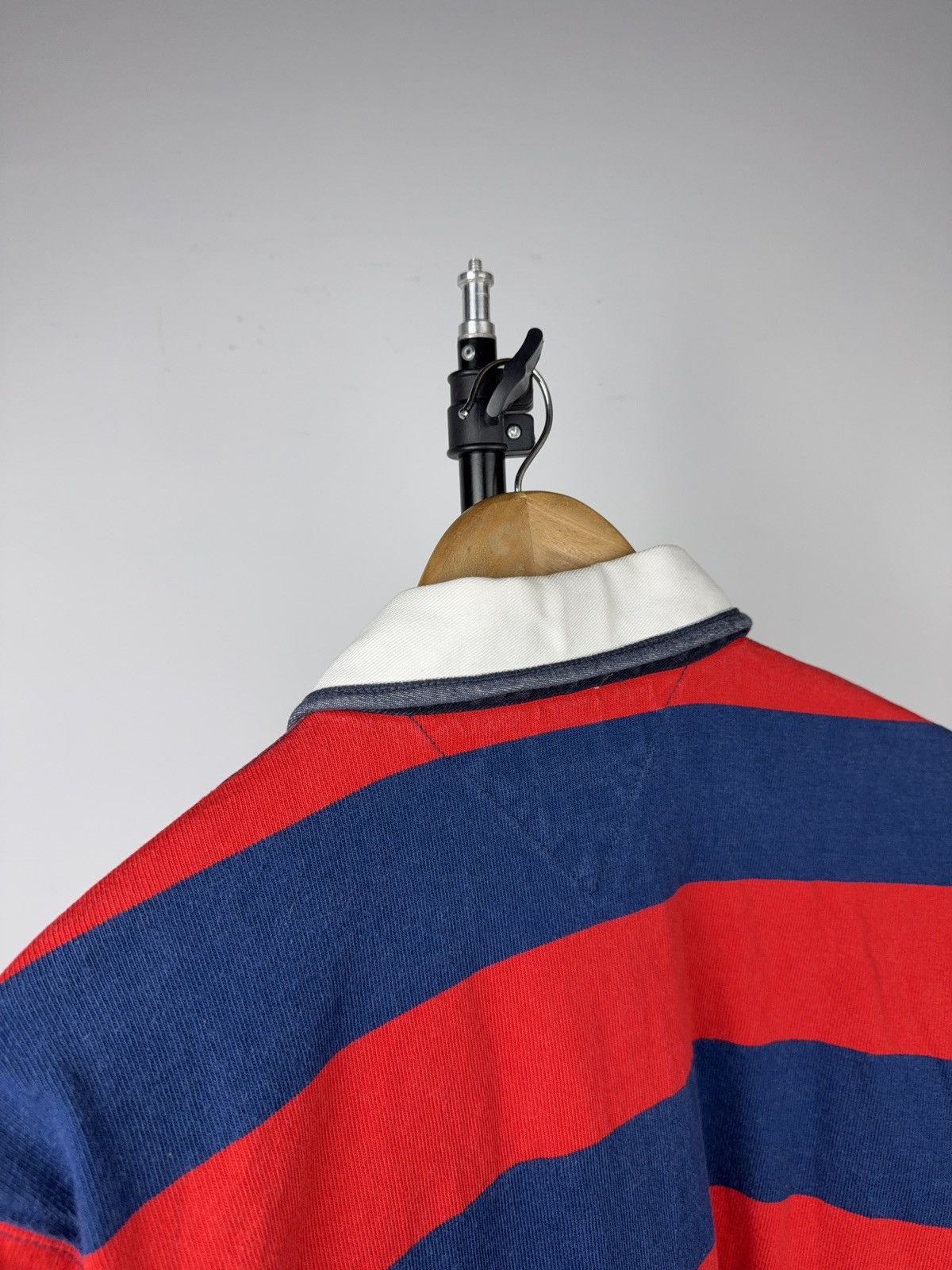 Tommy Hilfiger 00s Tommy Hilfiger Vintage Rugby Striped Long Sleeve Polo Size US L / EU 52-54 / 3 - 16 Thumbnail