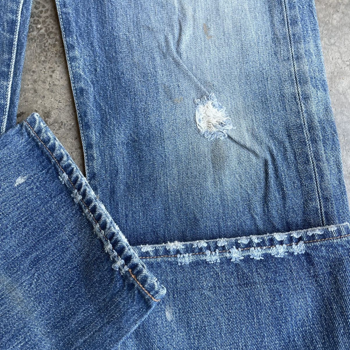 Levi's Vintage Clothing 🔥Vintage Levis 501 Splatter Paint Ripped Distress Jeans Size US 29 - 7 Thumbnail