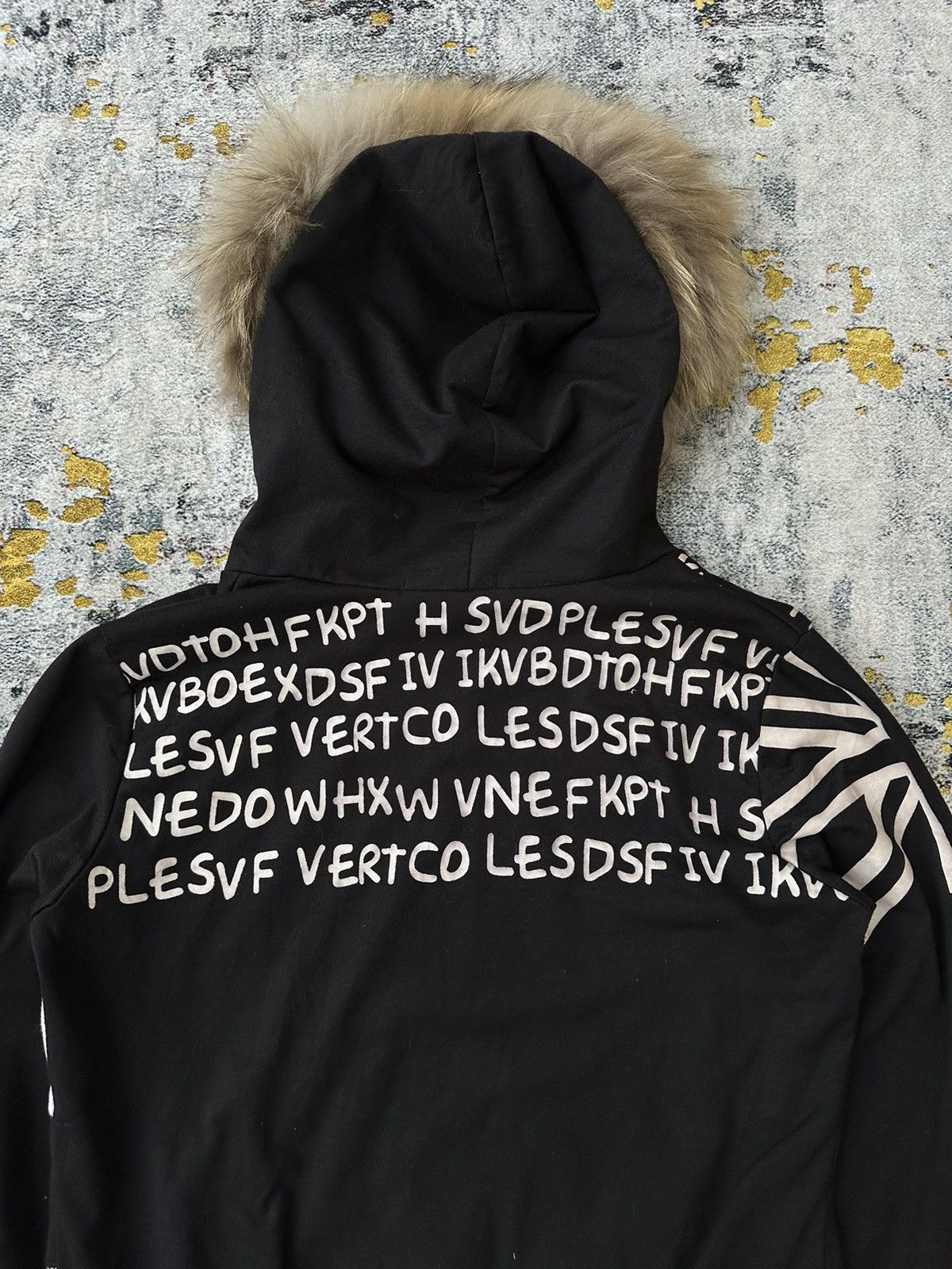 20471120 BRITISH POEM FUR ZIP HOODIE IF SIX WAS NINE LGB STYLE Size US M / EU 48-50 / 2 - 7 Thumbnail