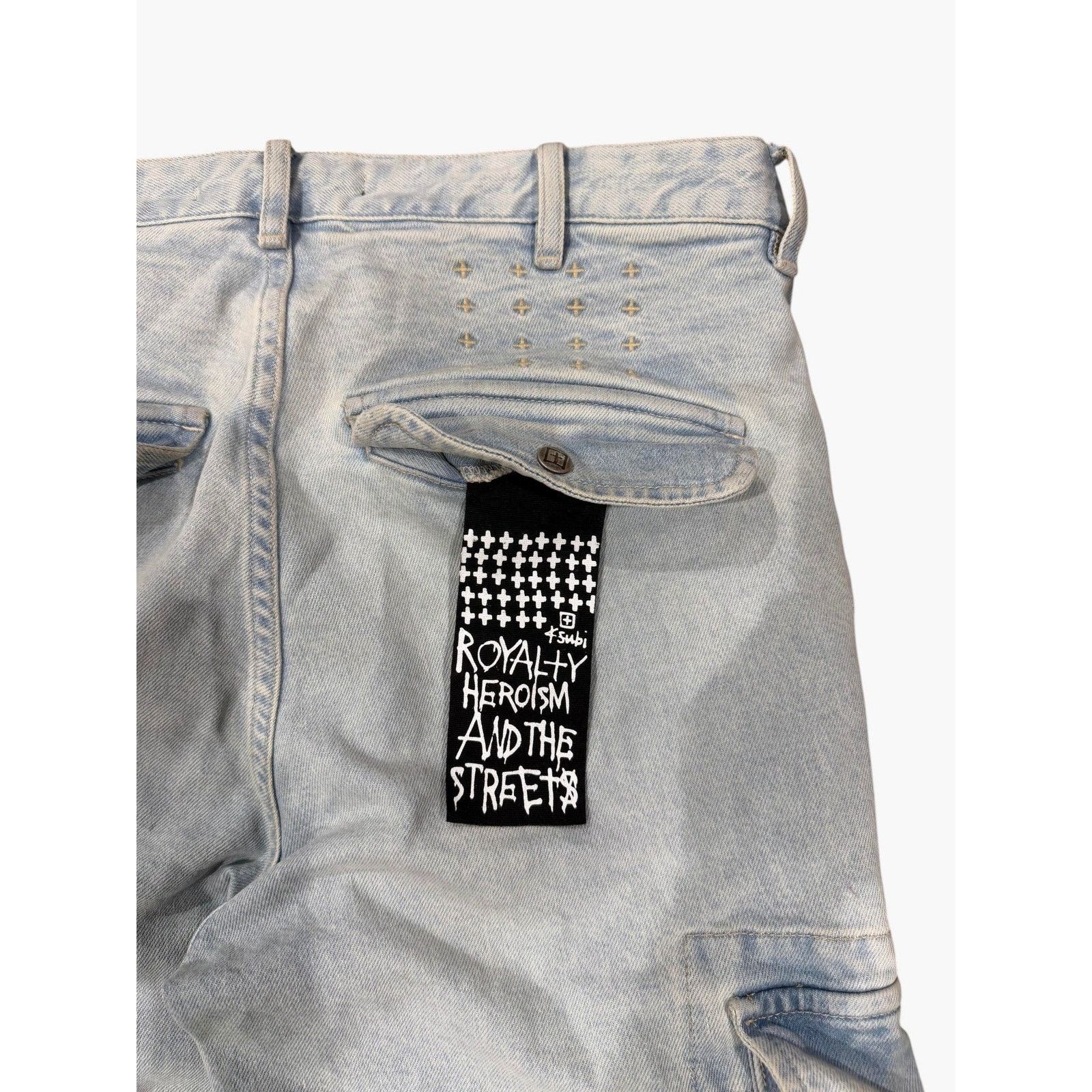 Ksubi Ksubi Cargo Light Wash Pants Size US 31 - 4 Thumbnail