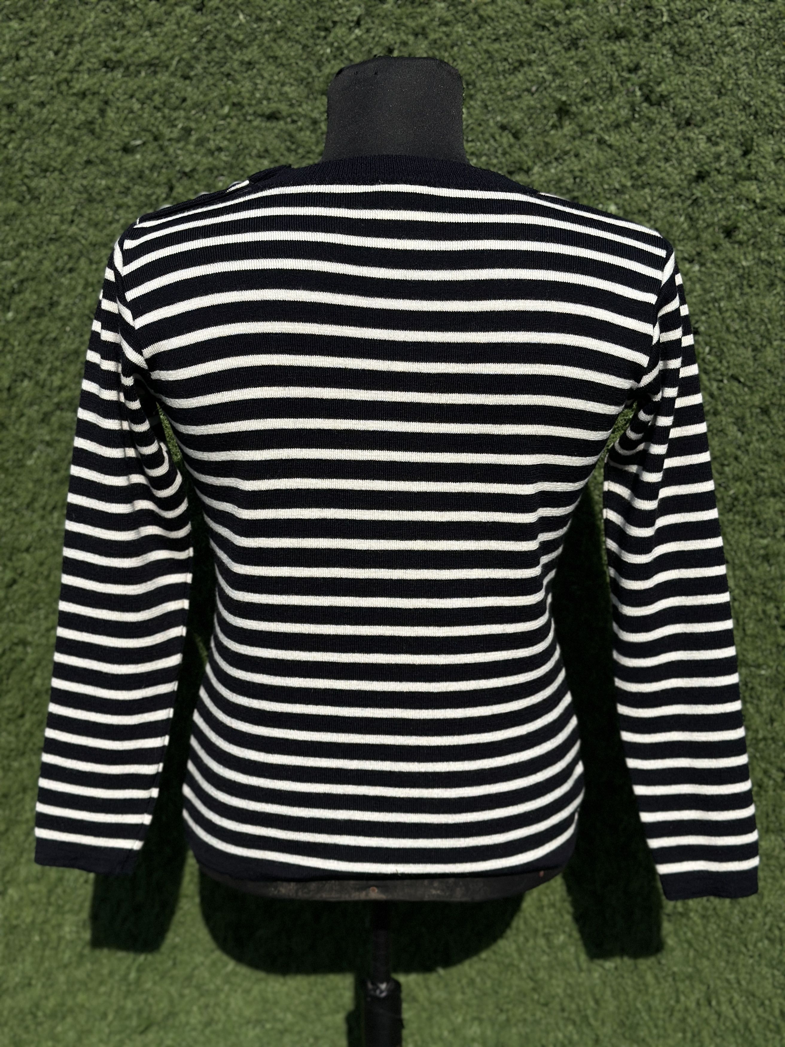 S.N.S. Herning SNS Herning 100% Virgin Wool Breton Stripe Sweater Size S Size US S / EU 44-46 / 1 - 5 Thumbnail