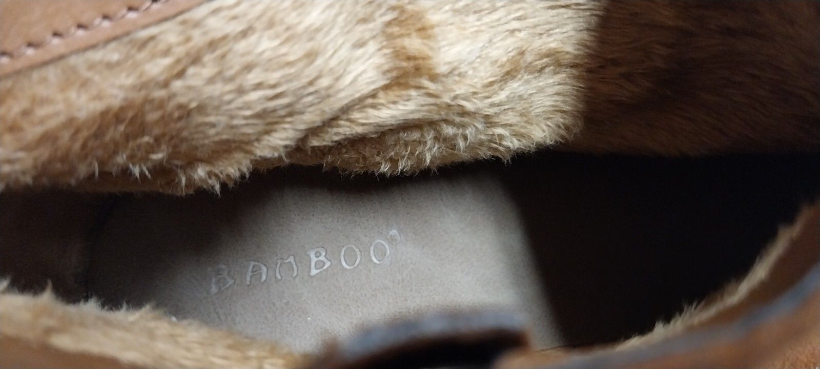 Other Bamboo Womens 10 Brown Suede Ankle Boots Booties Fur Lined Size US 10 / IT 40 - 3 Thumbnail