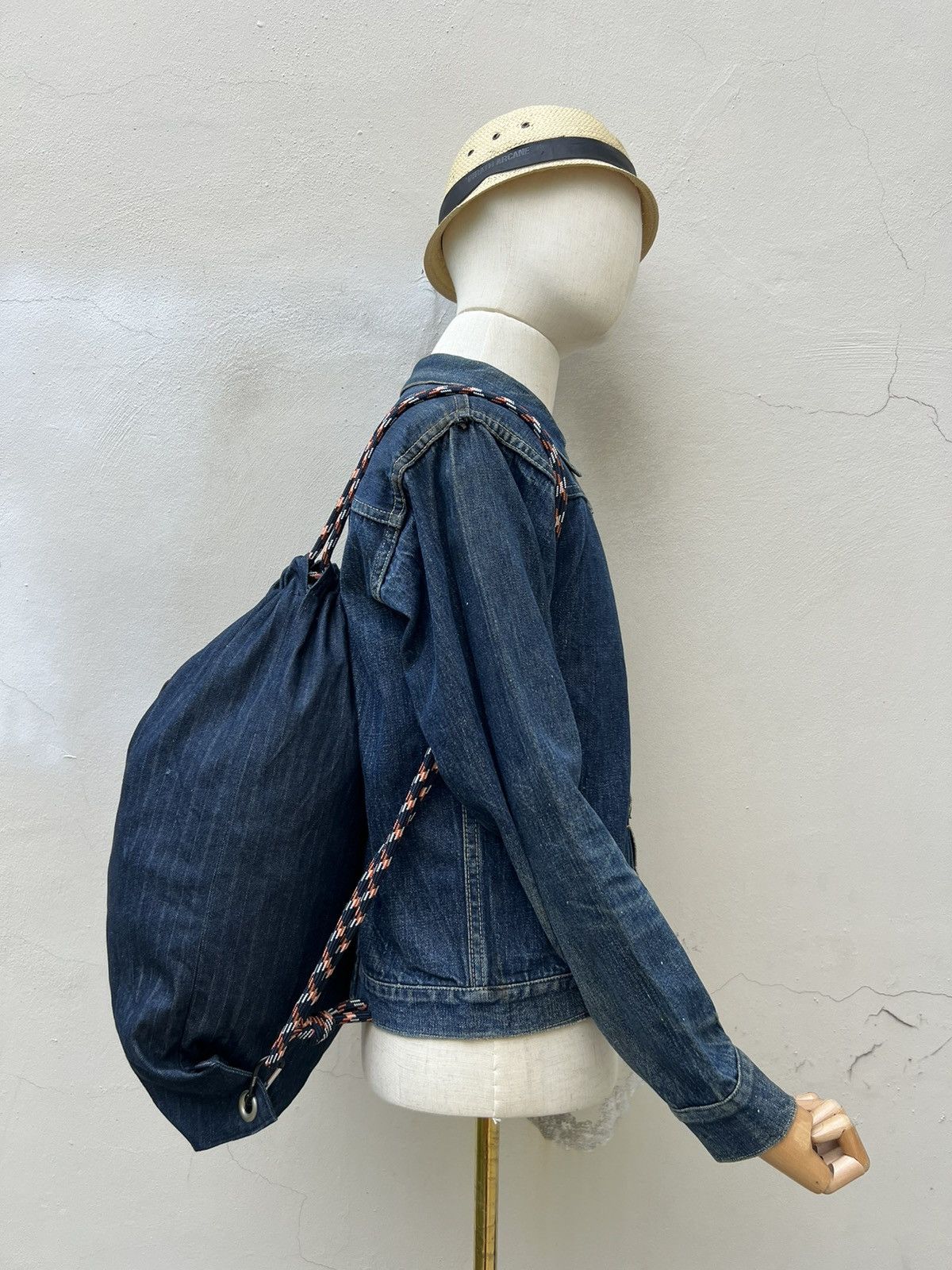 Designer Bellwoodmade Japan HBT Denim Rucksack Bag Size ONE SIZE - 5 Thumbnail