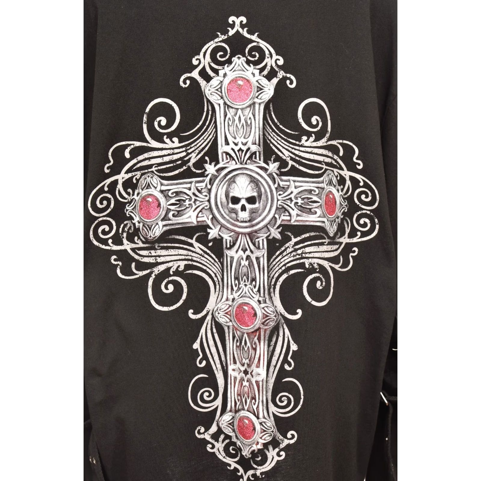 Annex Gothicana by EMP Anne Stokes Gothic Cross Hoodie Hoody, 2XL, Black, Women, Hoodie, Pullover, Size 2XL, 100% Cotton, 90s Gothic Event Size XXL / US 16-18 / IT 52-54 - 6 Thumbnail