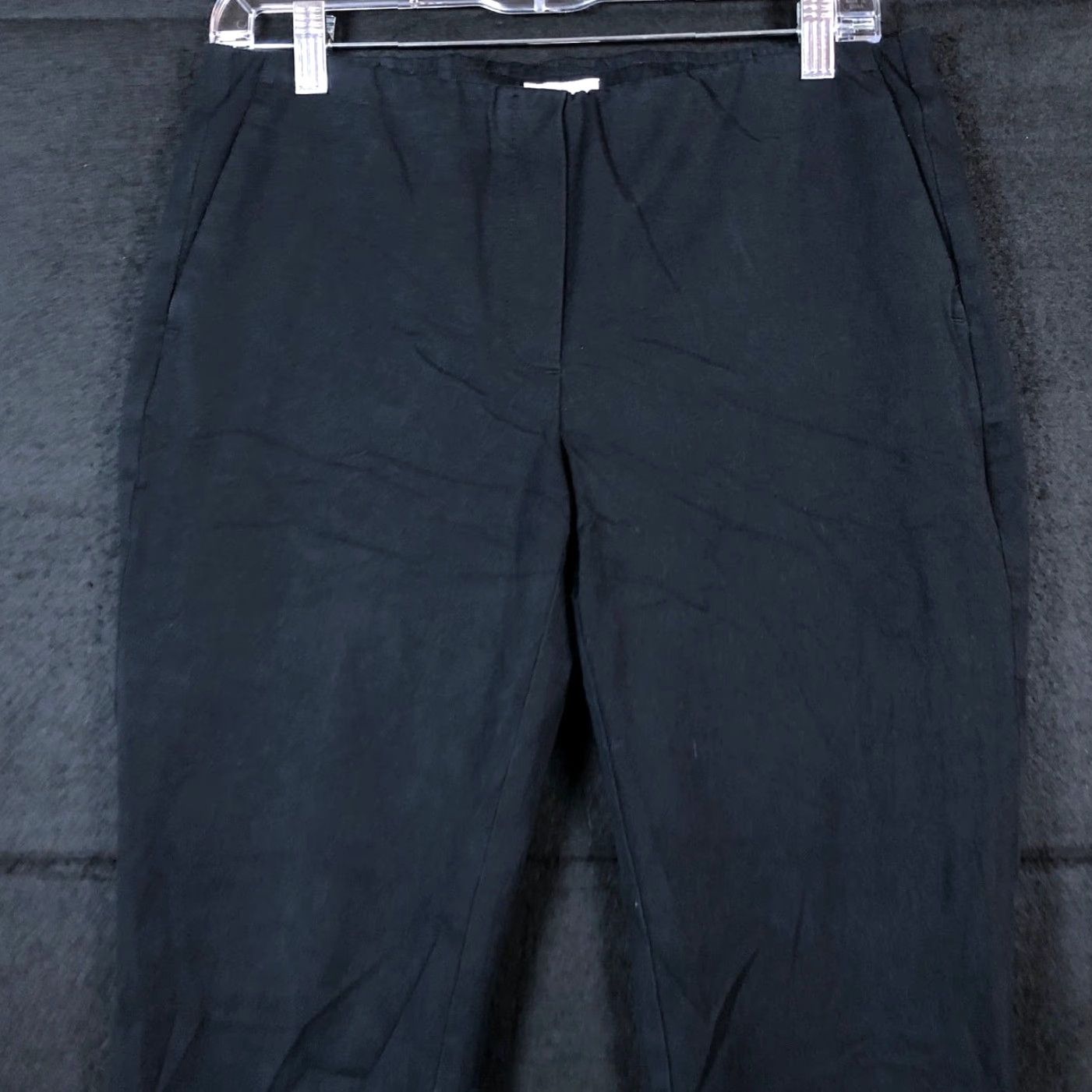 Ann Taylor J Jill Womens Pants Black Pull On Mid Rise Ankle Premium Bi-Stretch 8 Size 24" / US 00 / IT 34 - 2 Thumbnail