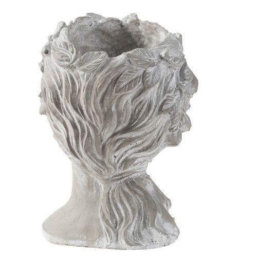 Designer × Homemade Cement Bust Wall Planter - Indoor Outdoor Home Garden Decor, Size US L / EU 52-54 / 3 - 5 Thumbnail