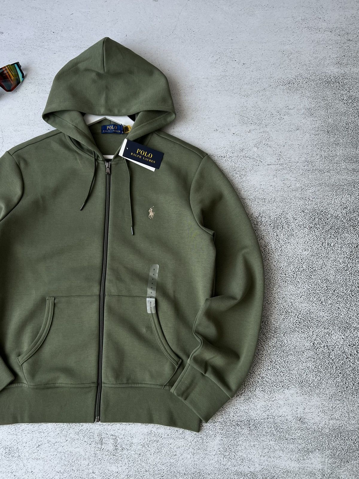 Polo Ralph Lauren Polo Ralph Lauren Full Zip Hoodie Olive Green – New Tags S Size US S / EU 44-46 / 1 - 2 Thumbnail
