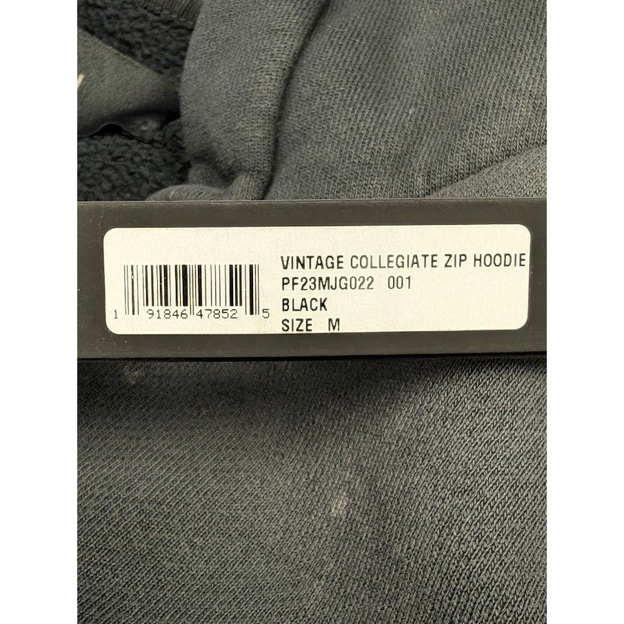Amiri o1rshd1 Vintage Collegiate Zip Hoodie in Black Size US M / EU 48-50 / 2 - 18 Thumbnail