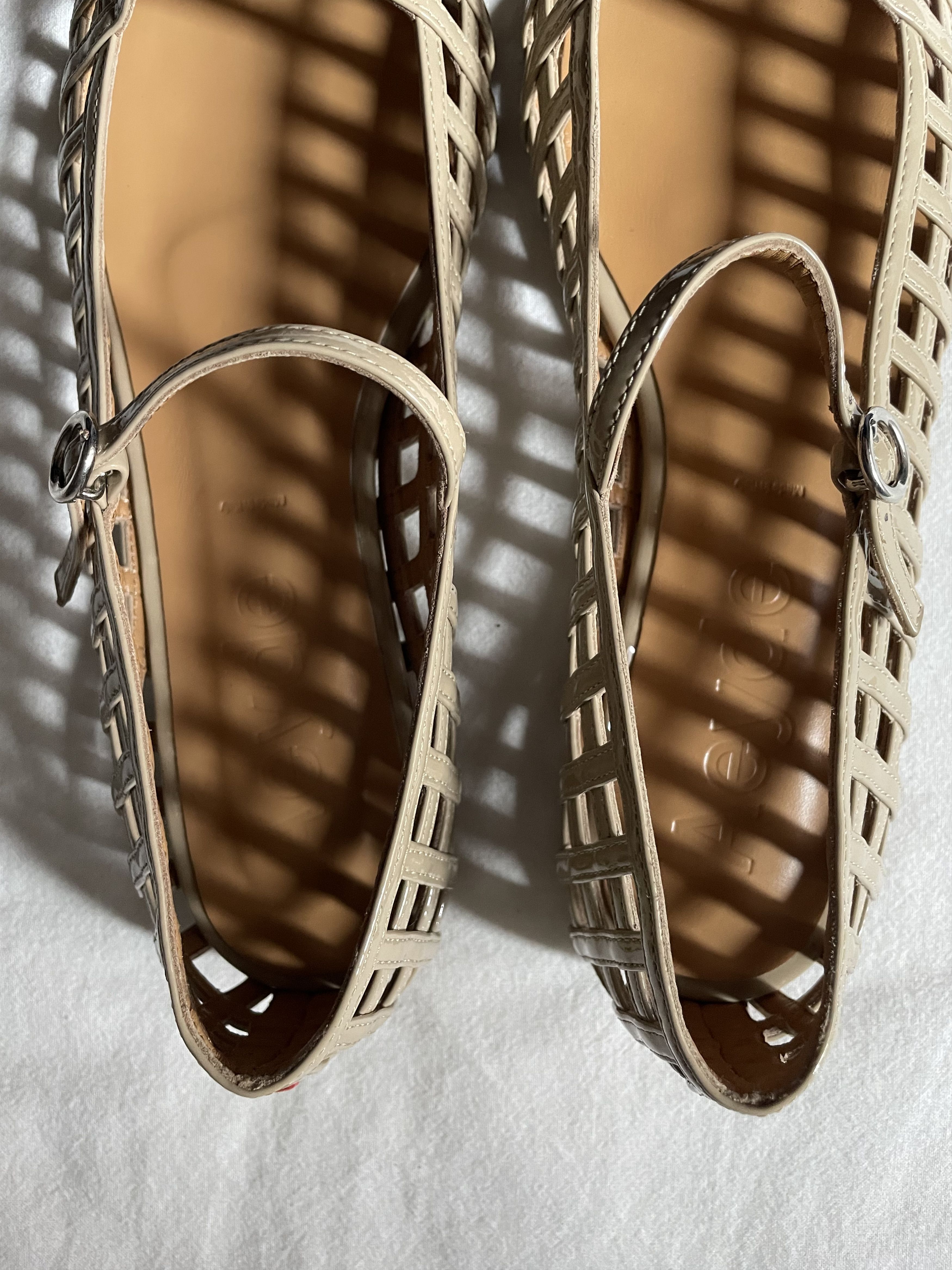 aeyde Aeyde Woven Patent Leather Flats Size US 7 / IT 37 - 3 Thumbnail