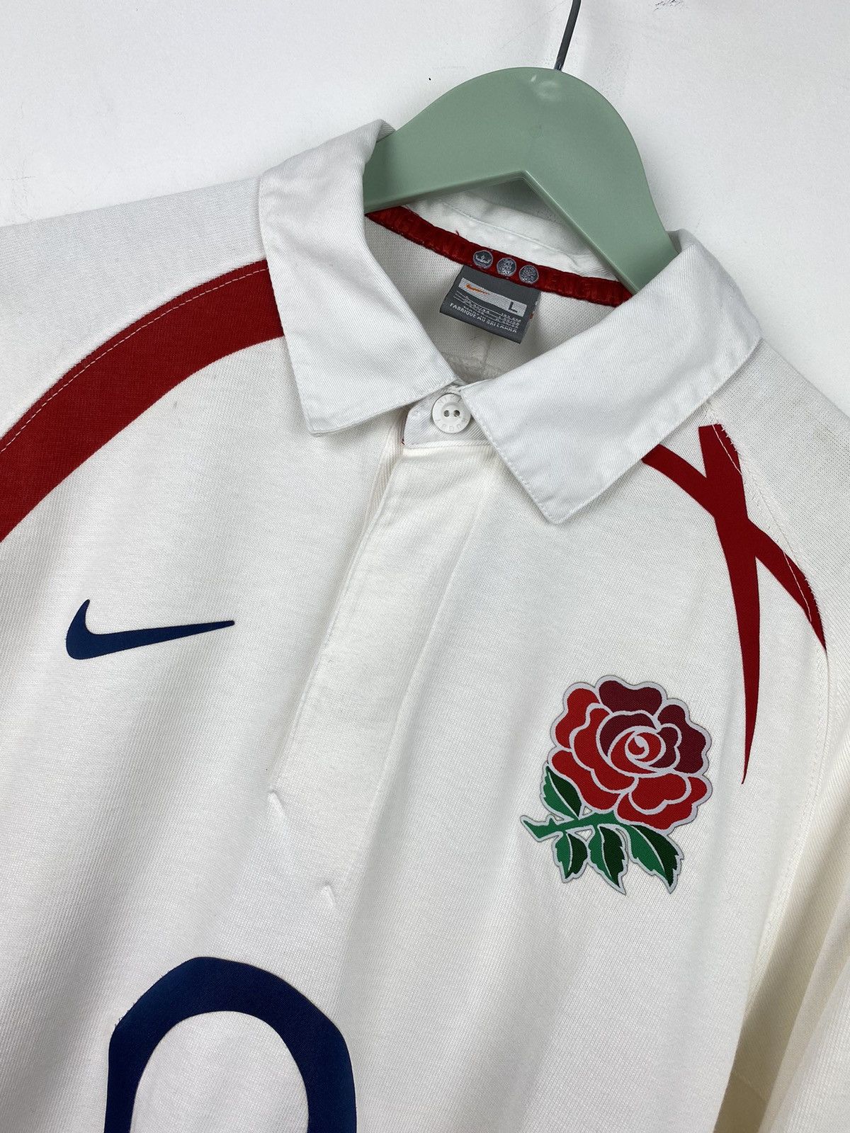 Nike Vintage Y2K Nike O2 England Rugby Long Sleeve Shirt France Size US L / EU 52-54 / 3 - 2 Thumbnail