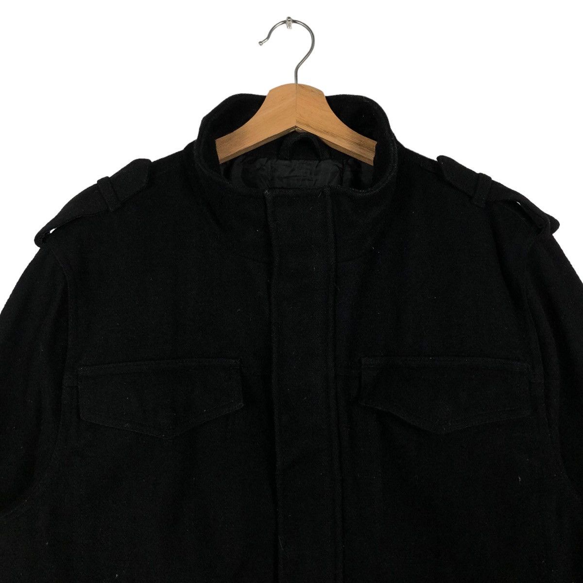 Japanese Brand 🔥90’s Wool Biker Jacket Cargo Inspector Multi Pocket Gap Size US XL / EU 56 / 4 - 2 Thumbnail