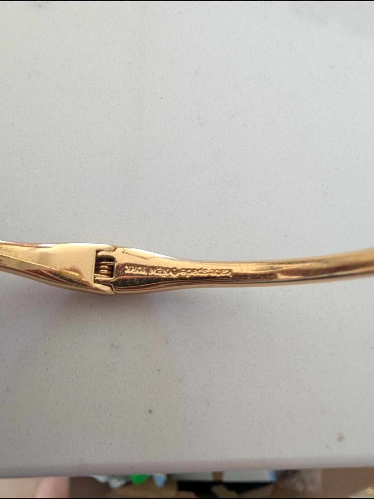 Other kate spade gold-tone open cuff with crystal endcaps Size ONE SIZE - 4 Thumbnail