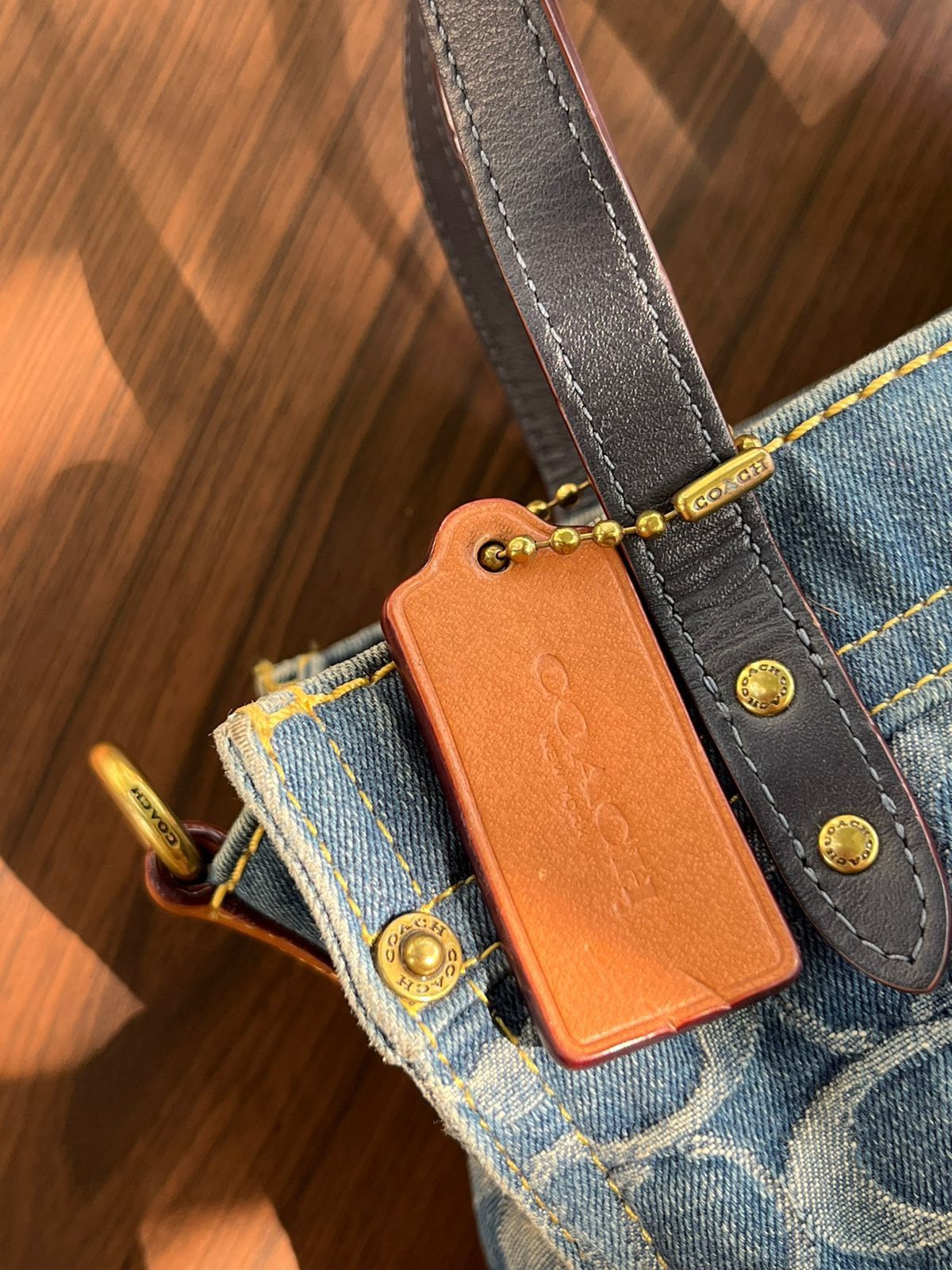 Coach Coach Denim Signature Field Tote Size ONE SIZE - 6 Thumbnail