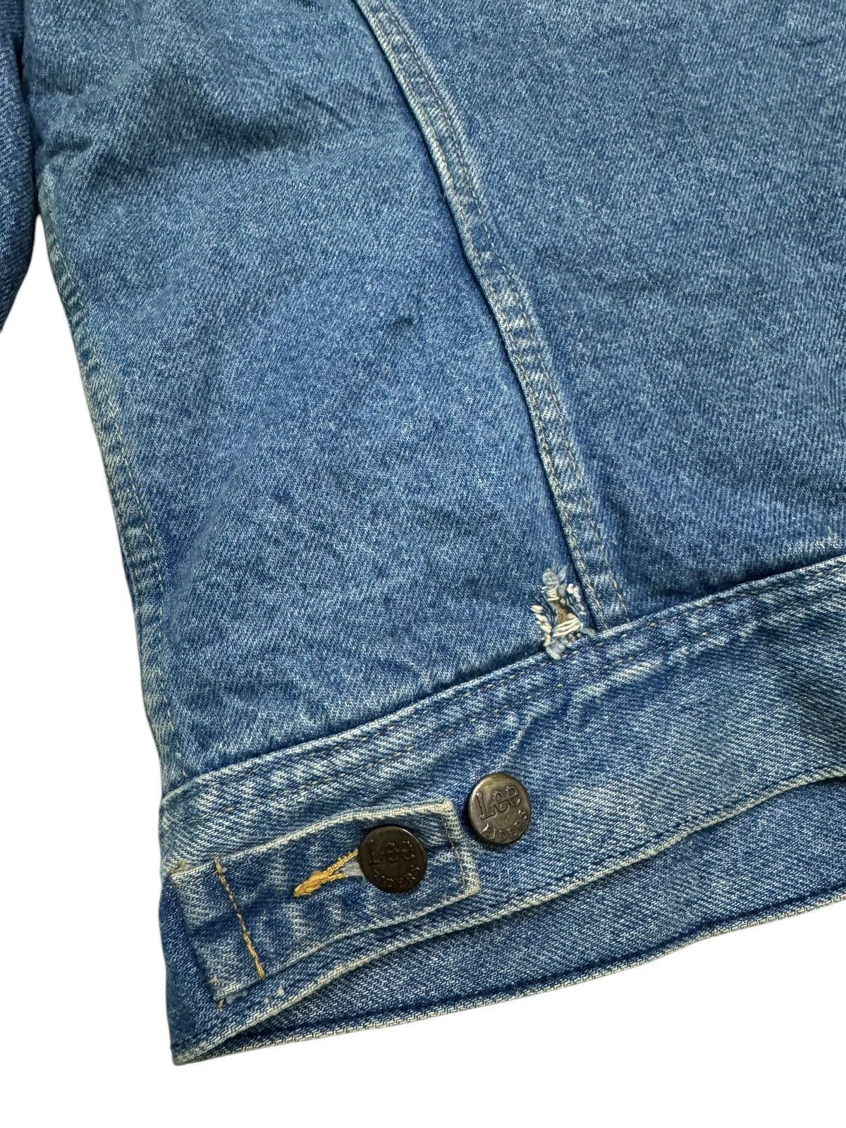 Lee Vintage Distressed Lee Raiders Sherpa Denim Jacket Size US S / EU 44-46 / 1 - 13 Thumbnail