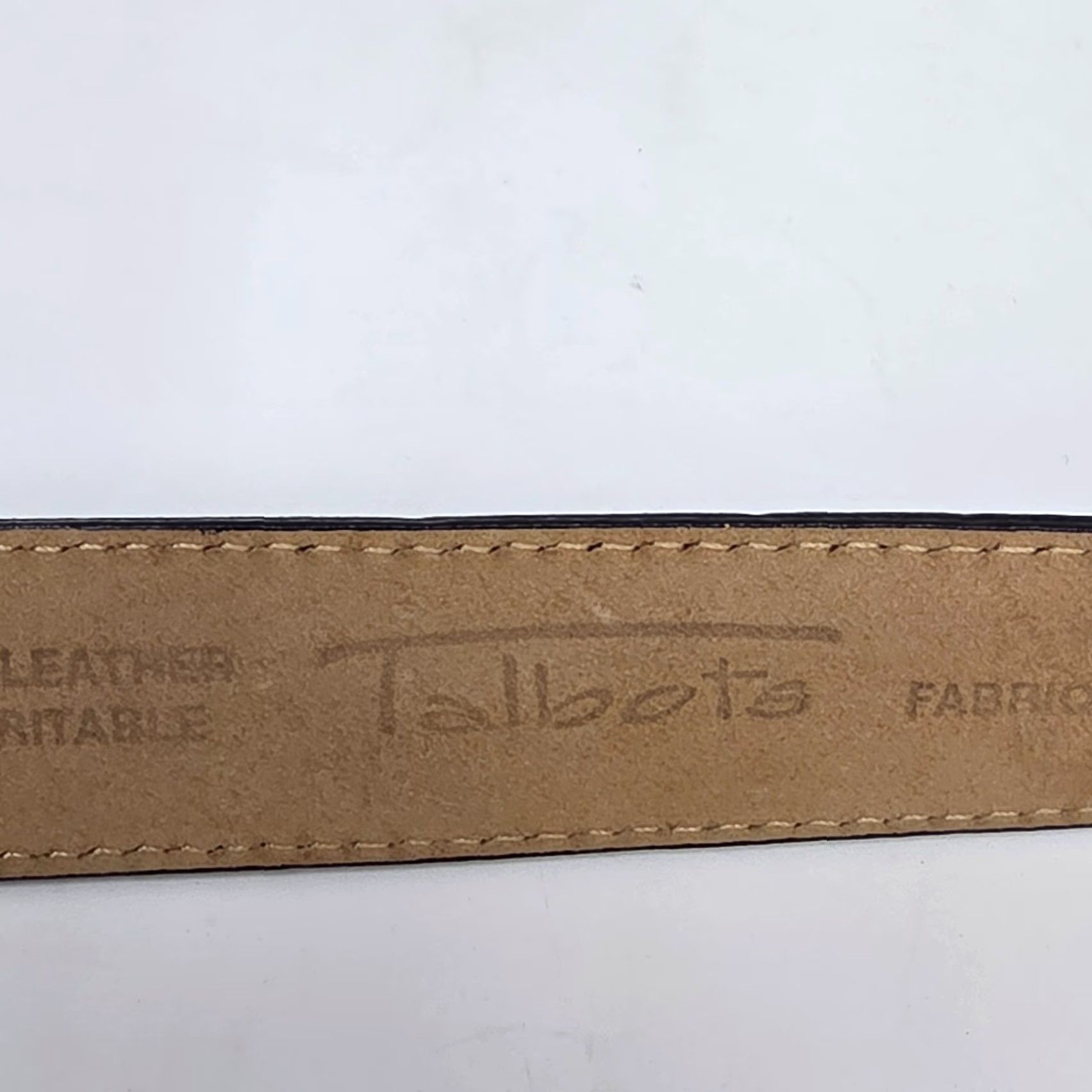Talbots Talbots Belt Womens Medium Black Leather Swivel Joints Minimalist Classic Vintage USA Belt Size ONE SIZE - 7 Thumbnail