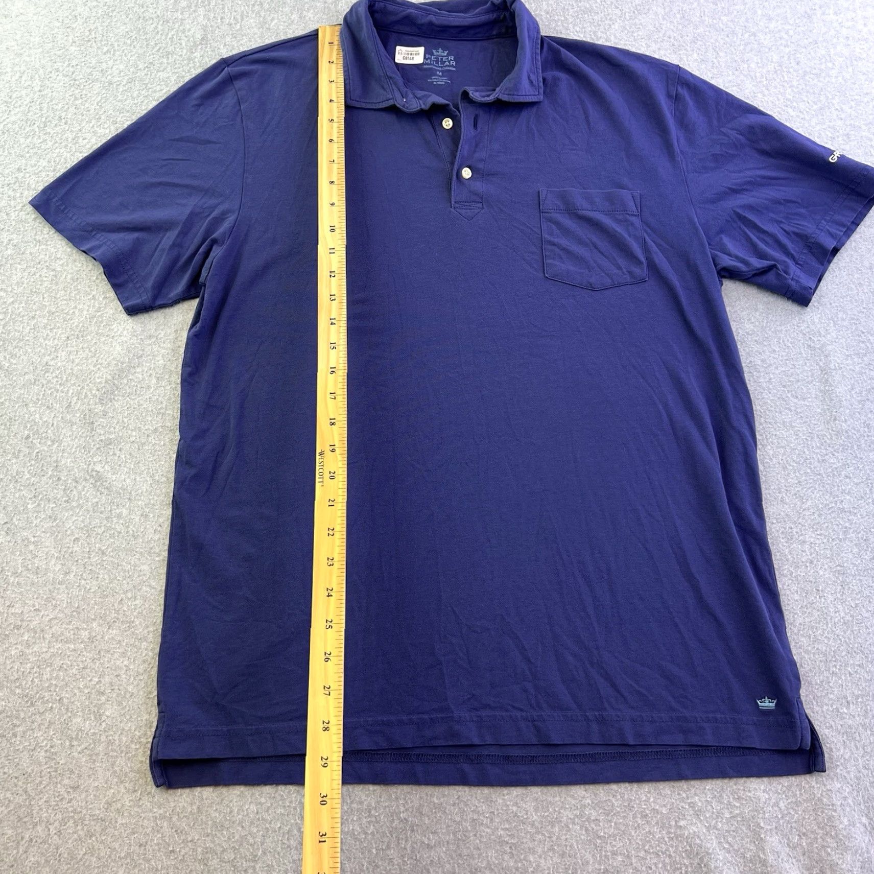 Peter Millar VINTAGE Peter Millar Polo Shirt Mens Medium Blue Short Sleeve Mountainside Collection Size US M / EU 48-50 / 2 - 3 Thumbnail