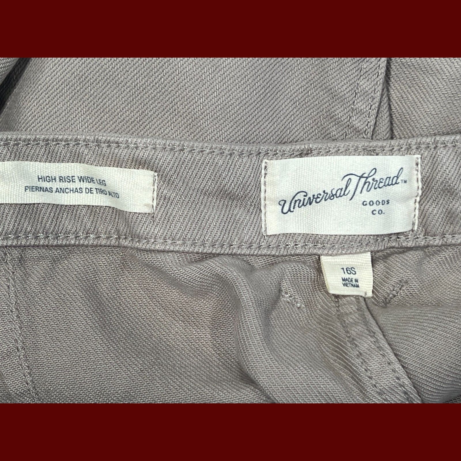 Other Universal Thread - Women's High Waisted Wide Leg Cropped Hig Size 38" / US 16 / IT 52 - 12 Thumbnail