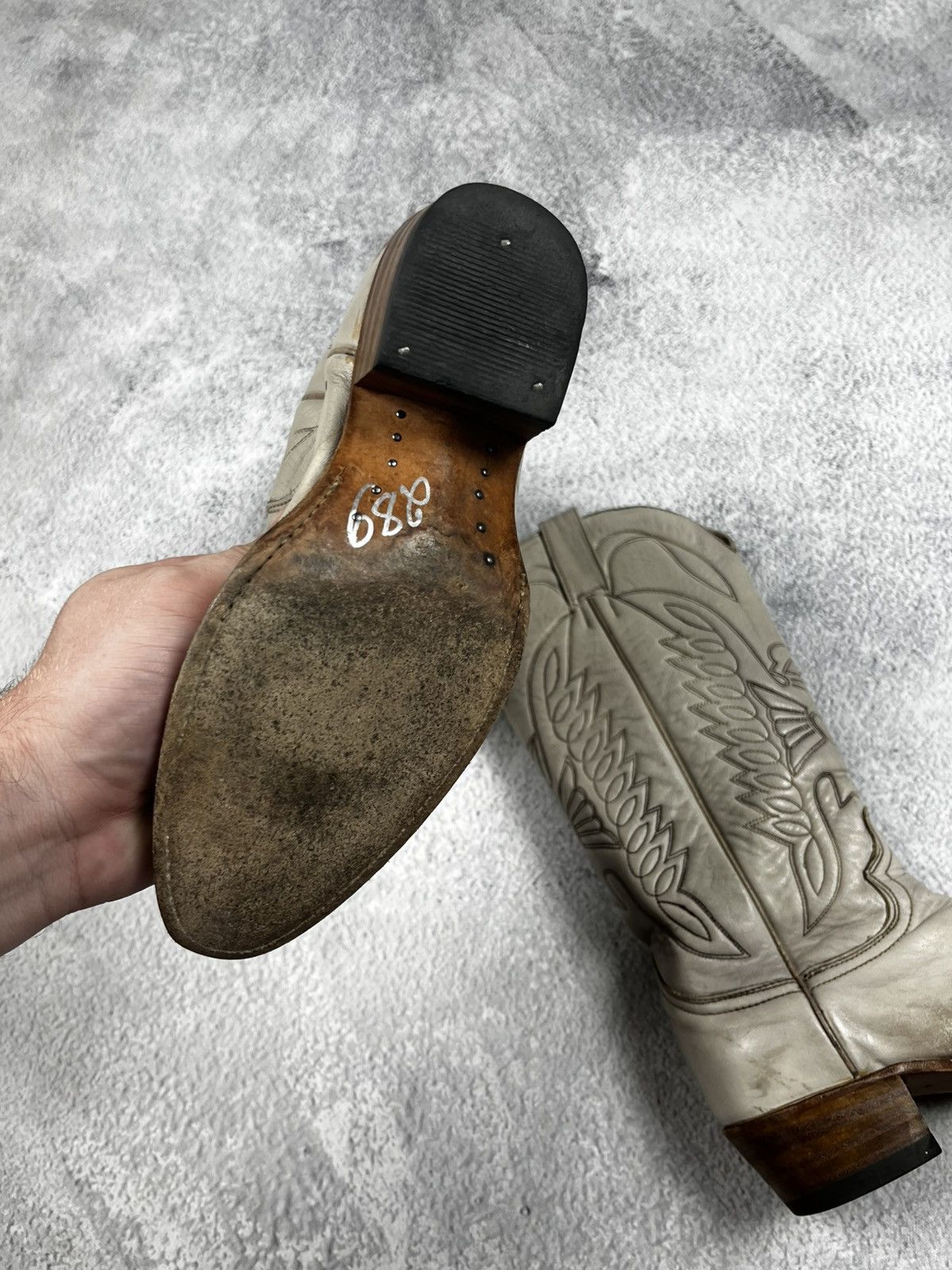 Vintage Leather cowboy boots paul warmer Size US 6 / IT 36 - 12 Thumbnail