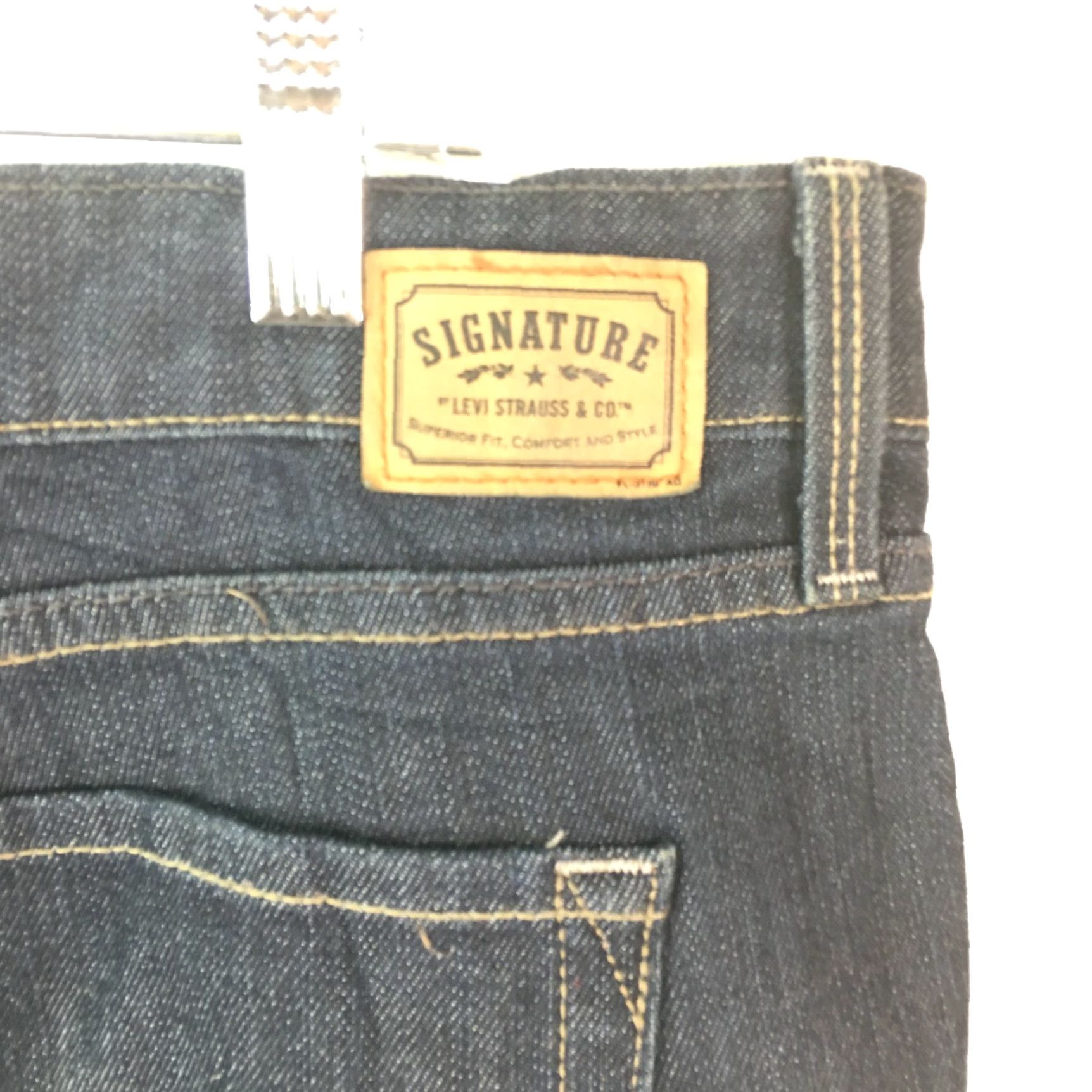 Levi's Levi's Signature Womens Low Rise Boot Cut Blue Denim Jeans Size 14 38X34 Size 36" / US 14 / IT 50 - 6 Thumbnail