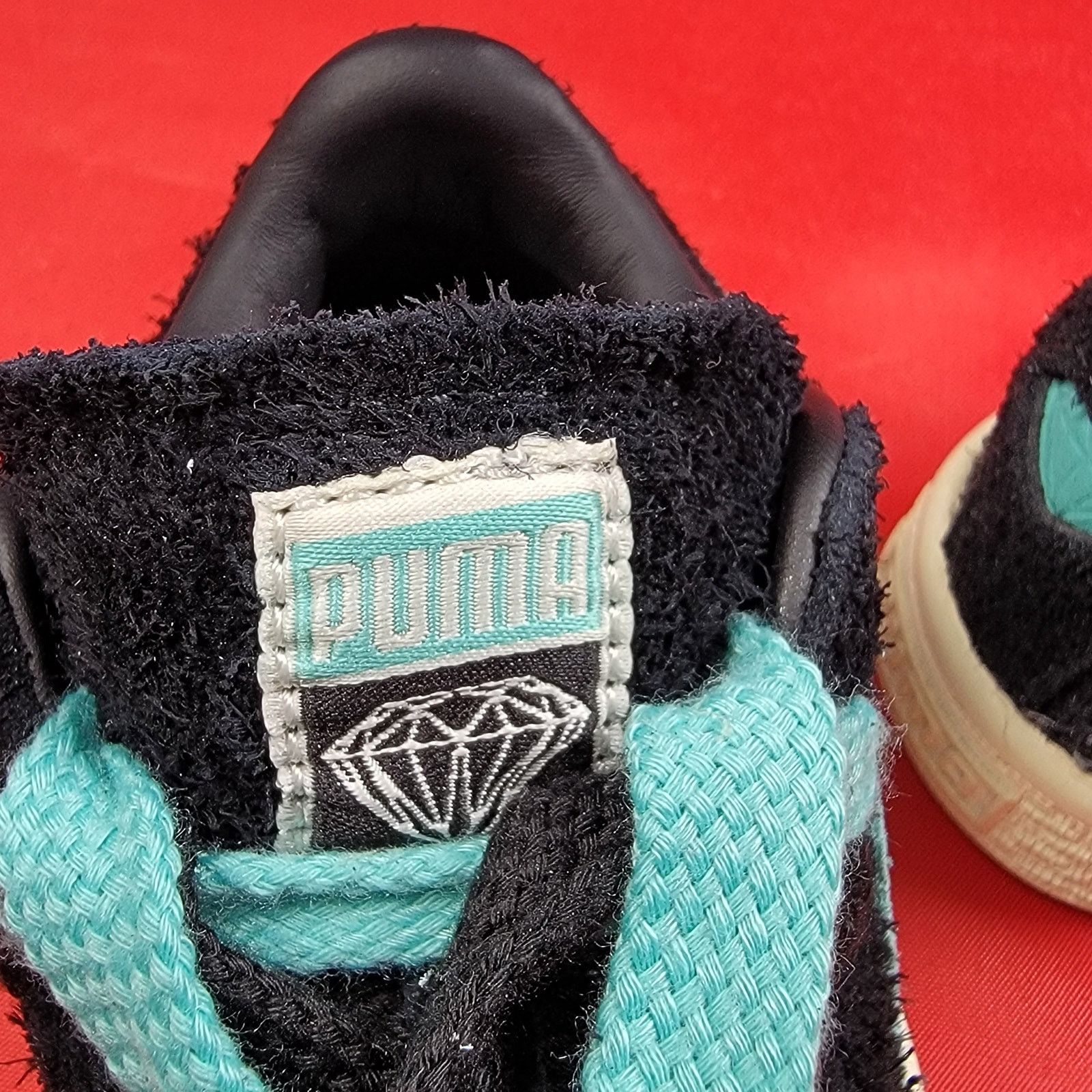 Puma Puma Suede Diamond Supply Company Black/Diamond Blue Sz 4C Size US 4 / IT 34 - 8 Thumbnail
