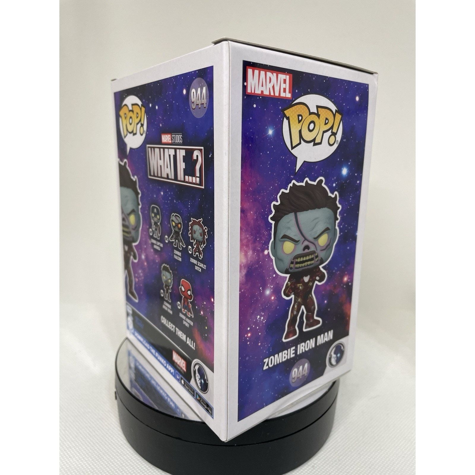 Marvel Comics Funko Pop! Zombie Iron Man 944 GITD Amazon Exclusive Size ONE SIZE - 6 Thumbnail