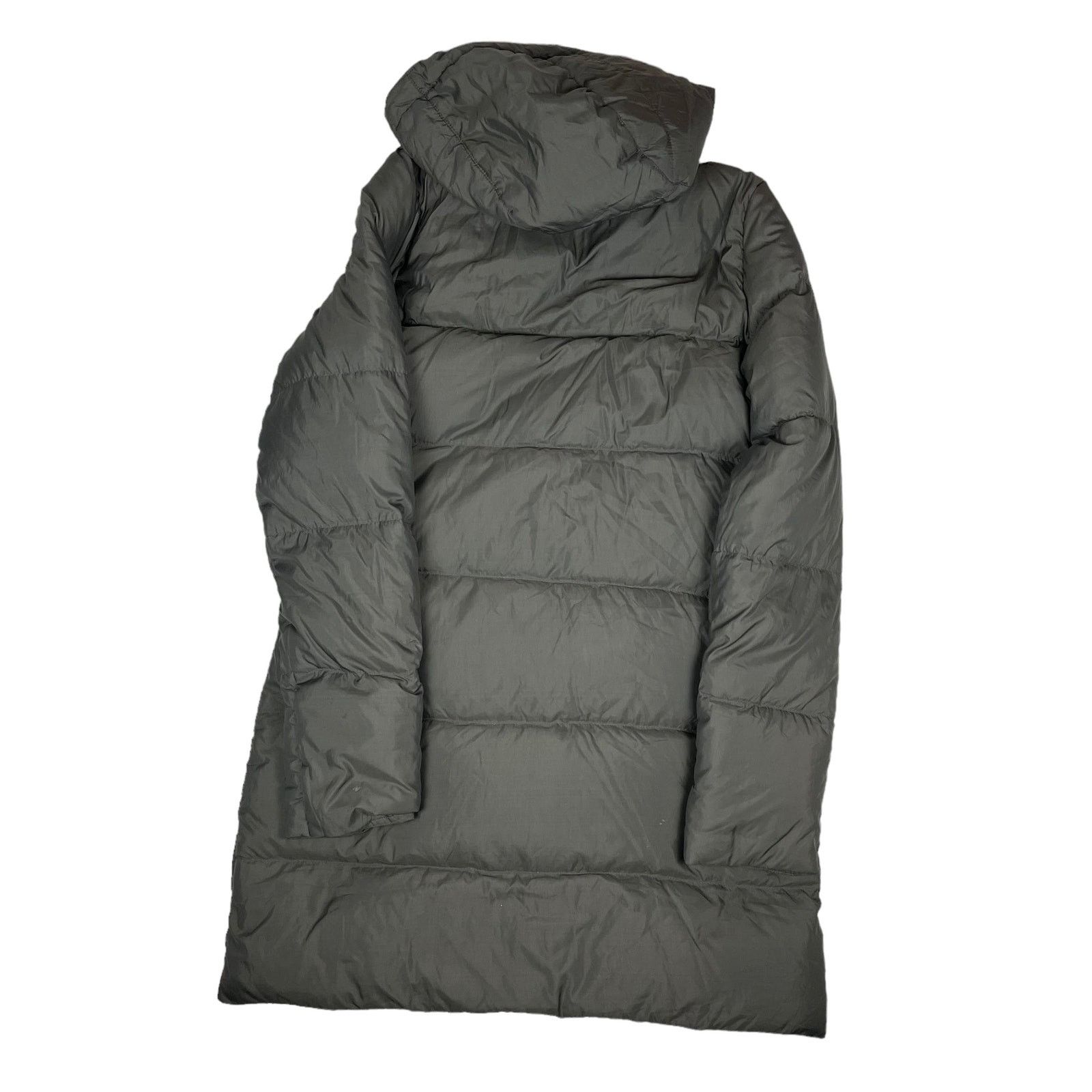 Nike × Vintage Nike Sportswear Women's Gray Hooded Full Zip Puffer Coat M Size M / US 6-8 / IT 42-44 - 10 Thumbnail