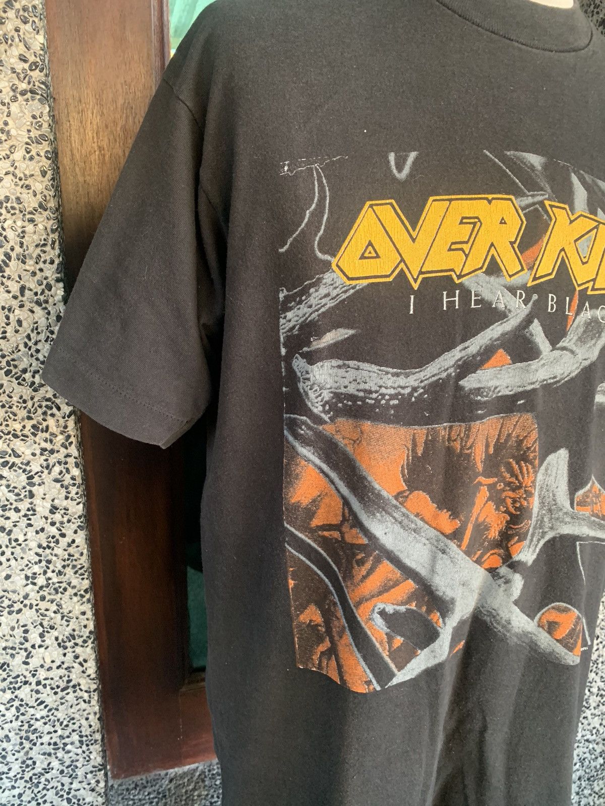 Band Tees × Vintage Vintage 90s Overkill Tour Band T shirt Size US L / EU 52-54 / 3 - 5 Thumbnail