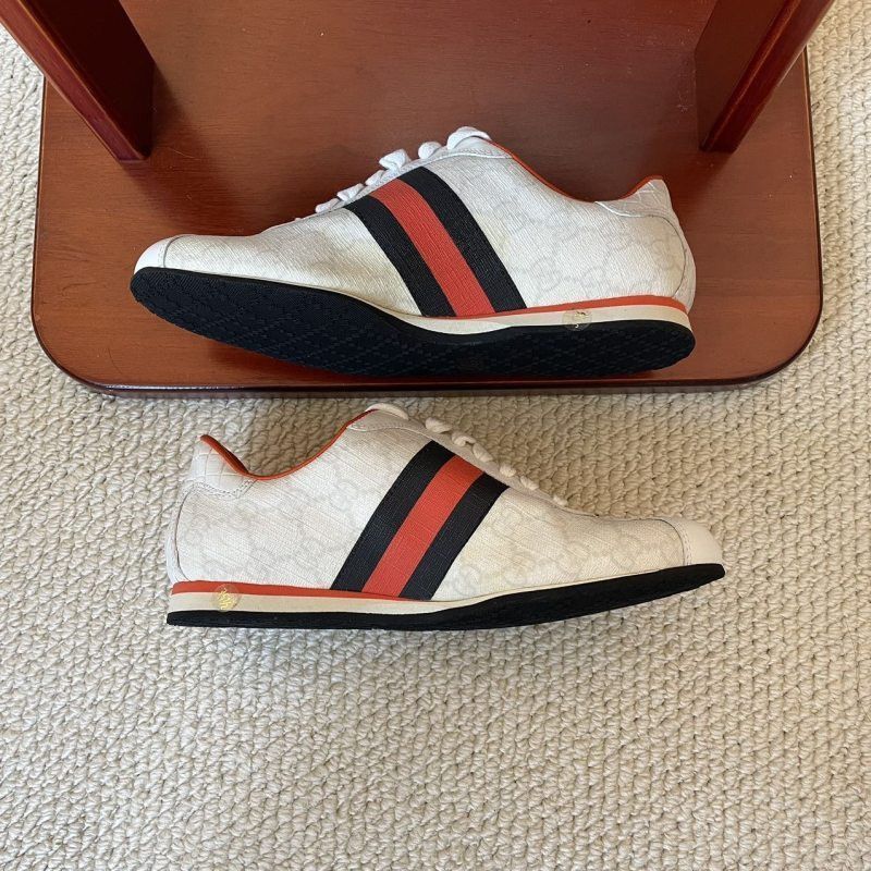 Gucci Gucci Monogram Lace-Up Fashion Sneakers Size US 5.5 / EU 38 - 7 Thumbnail