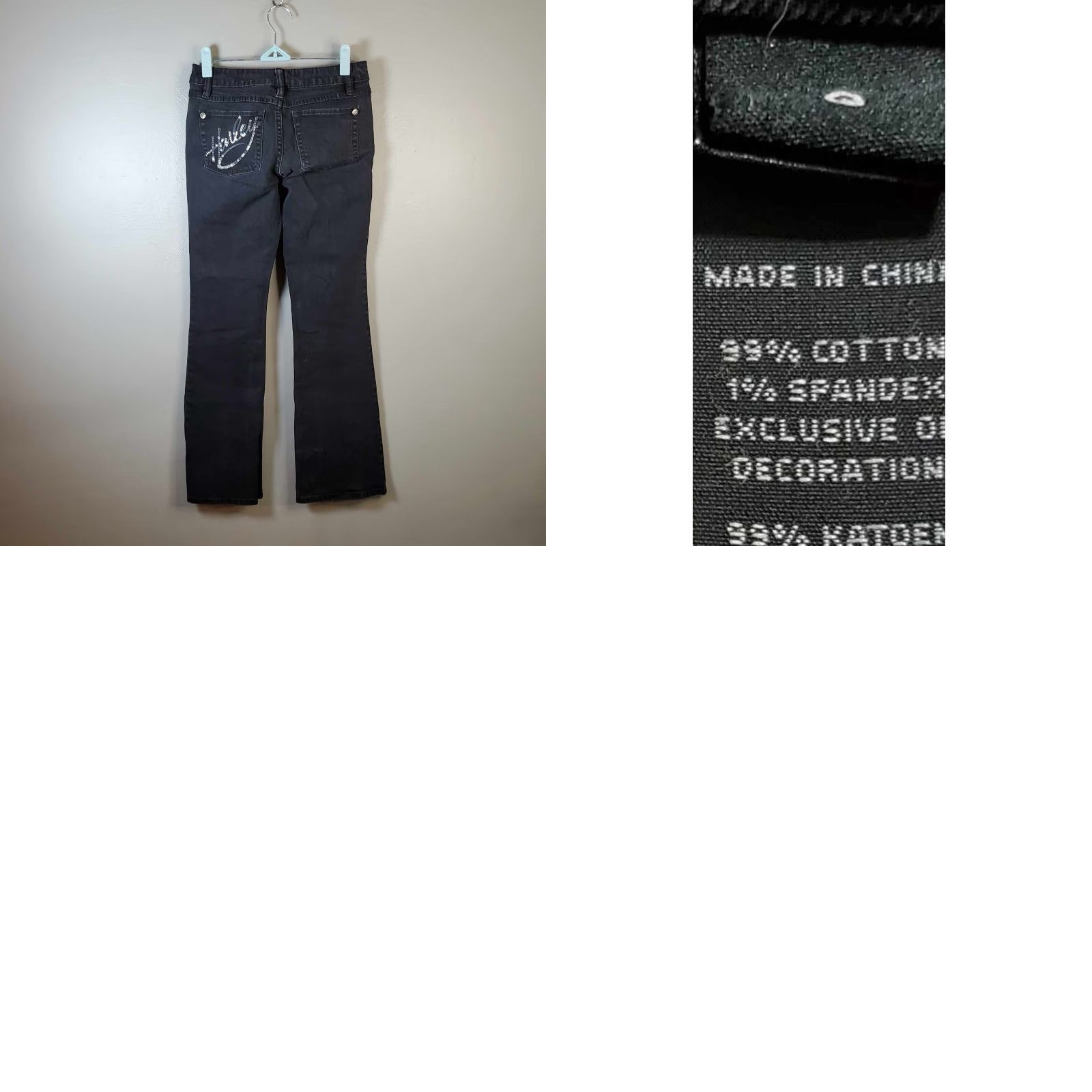 Harley Davidson VINTAGE Harley-Davidson Womens Jeans Black 0 Stretch 26x29 Womens Harley-Davidson Jeans Black 0 Stretch 26x29 Size 26" / US 2 / IT 38 - 8 Thumbnail