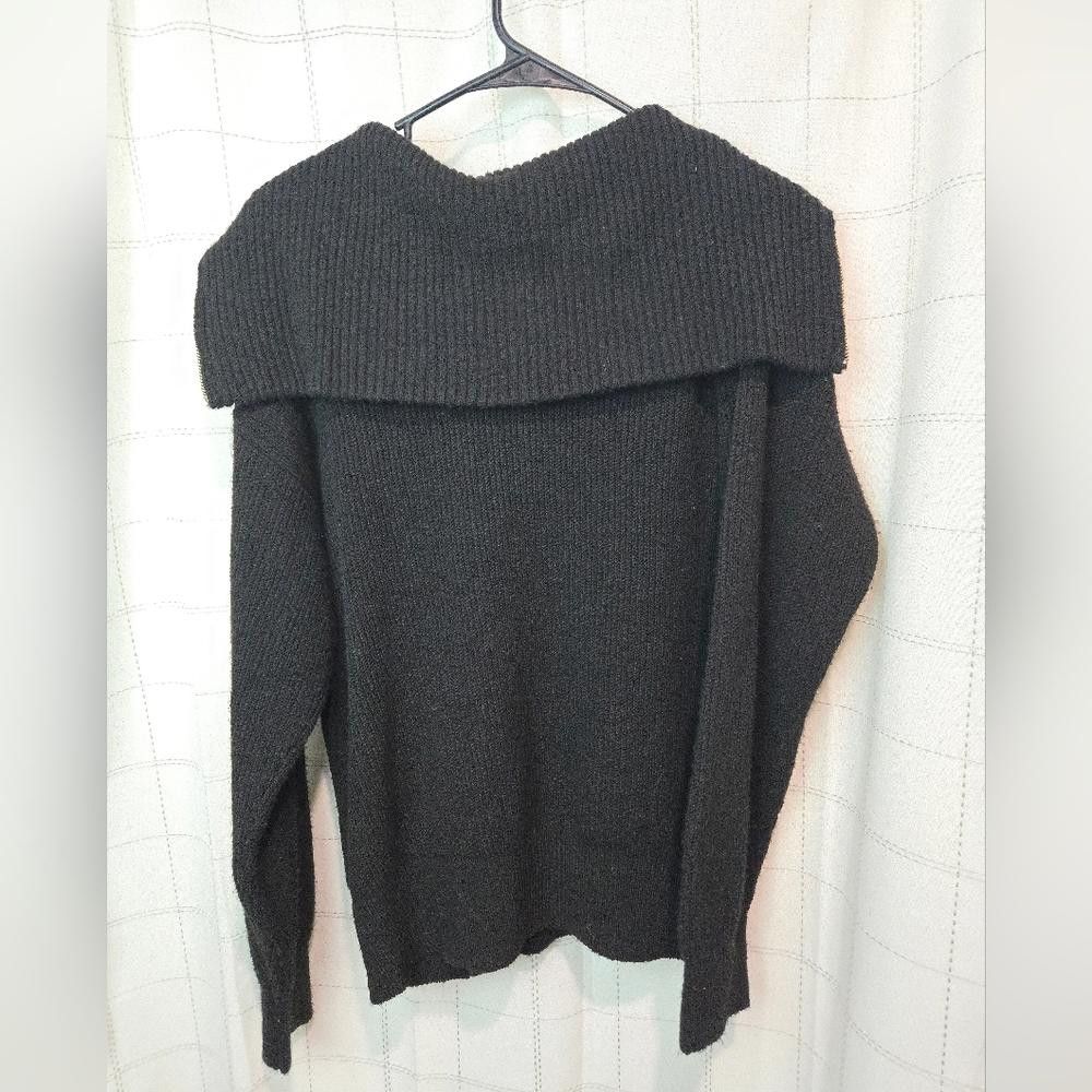 Designer StitchDrop Black Sweater Size M / US 6-8 / IT 42-44 - 2 Thumbnail