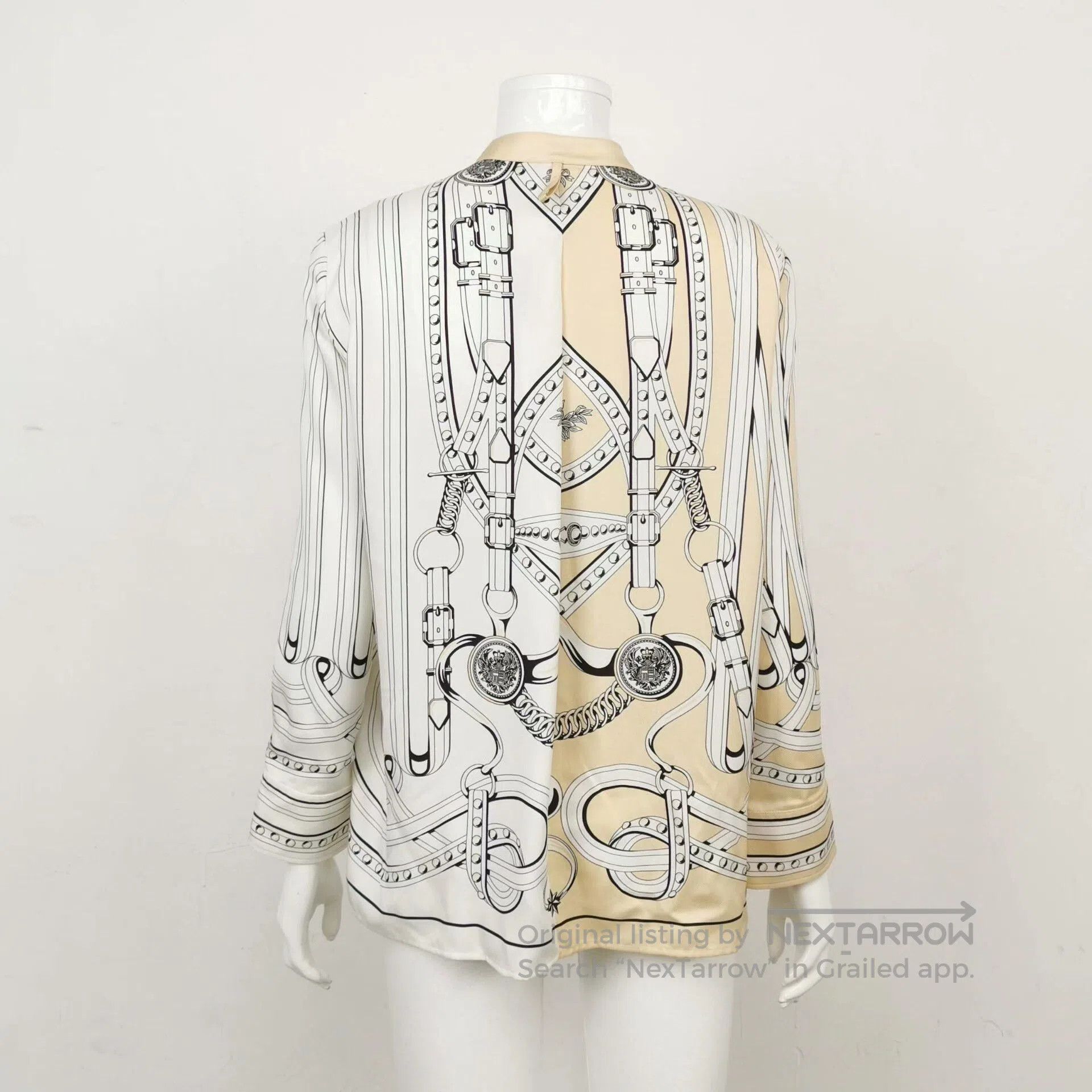 Hermes Hermes Yellow Silk Shirt Size 36. Size XS / US 0-2 / IT 36-38 - 2 Thumbnail