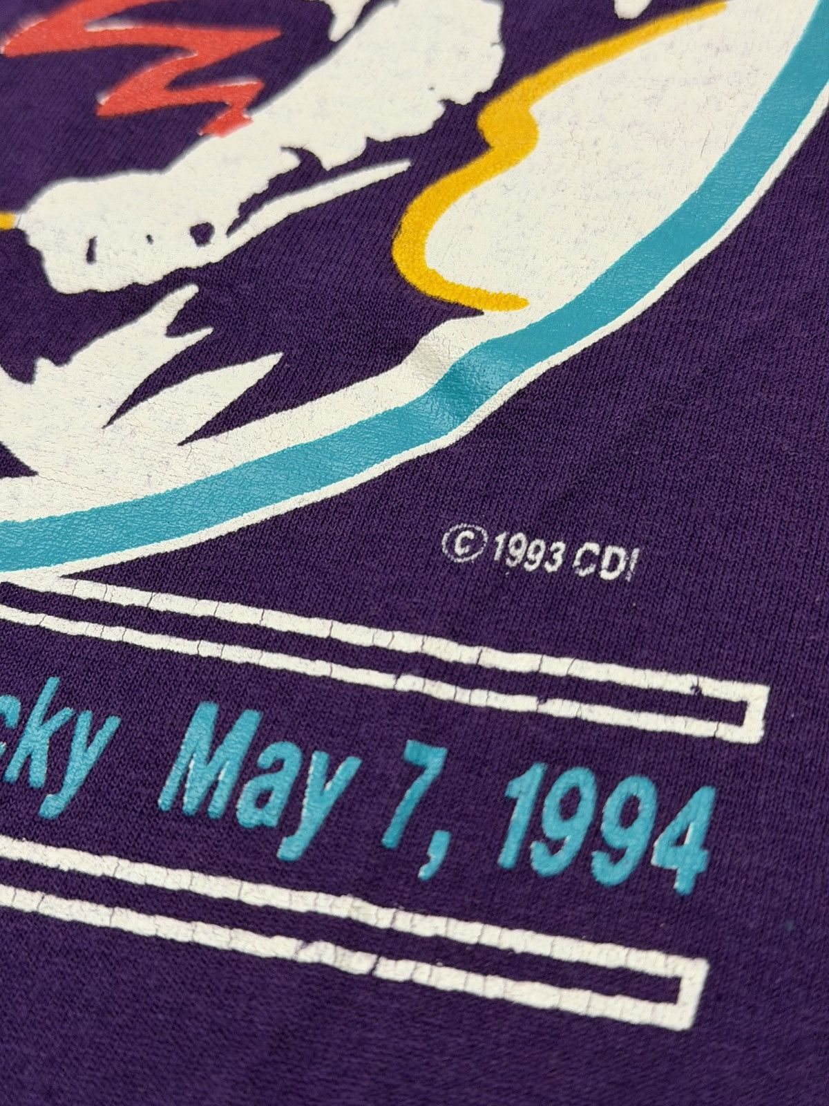 Fruit Of The Loom Vintage 90s Kentucky Derby 120 Graphic Tee 1993 XL Made USA Size US XL / EU 56 / 4 - 4 Thumbnail