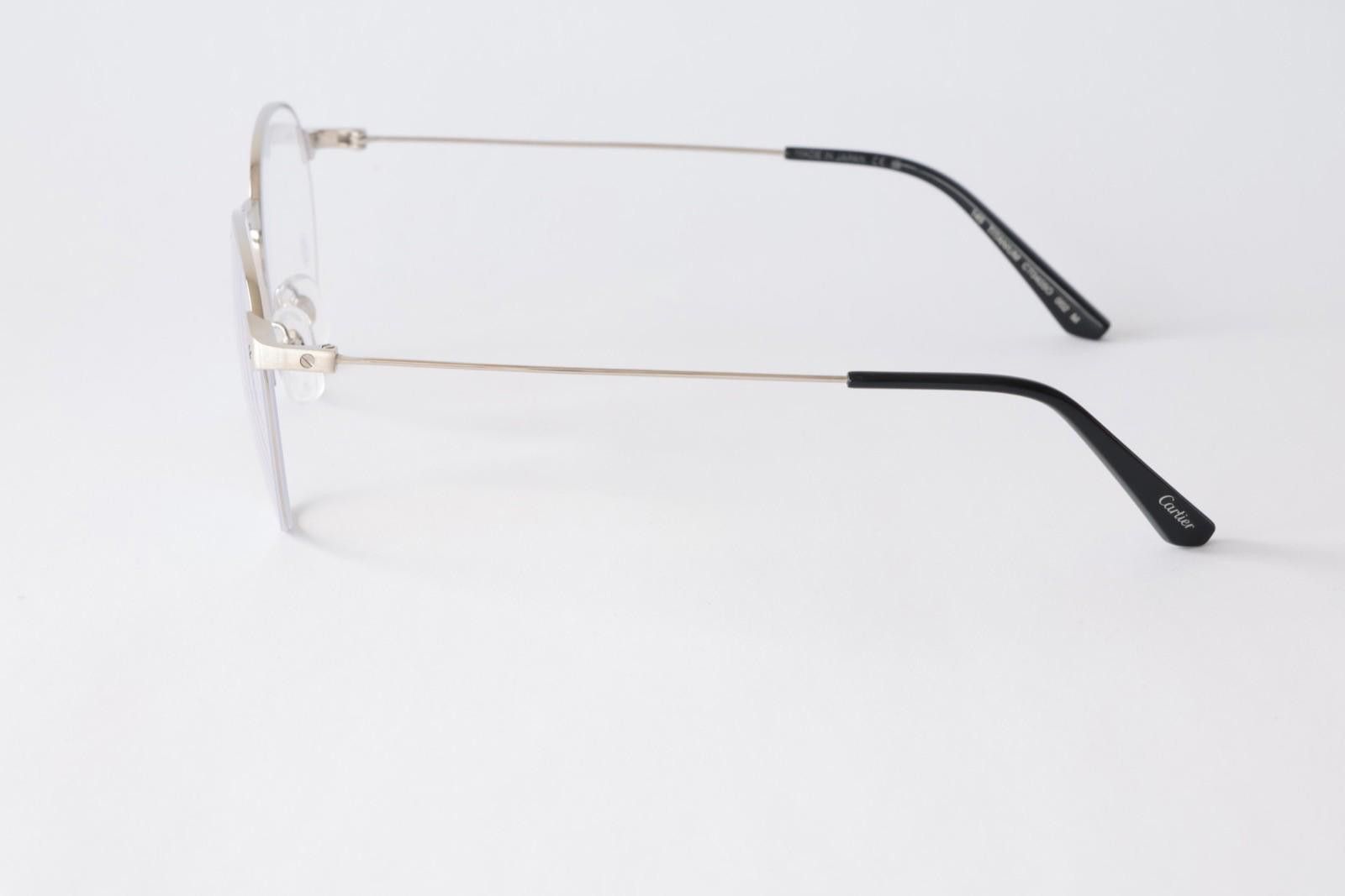 Cartier New Cartier eyewear optical eyeglasses CT0405O 002 silver Size ONE SIZE - 4 Thumbnail