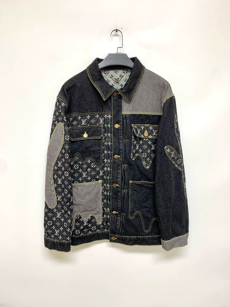 Louis Vuitton Louis Vuitton Nigo Co-branded Denim Jacket Size US L / EU 52-54 / 3 - 1 Thumbnail