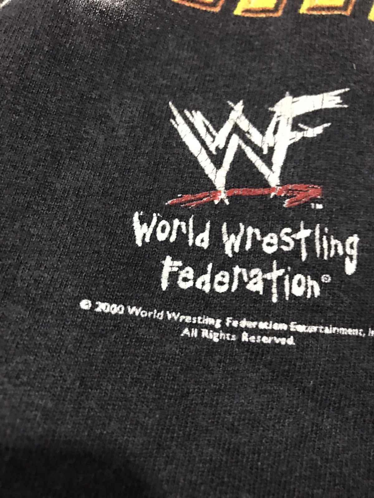 Vintage × WWE × WWF Vintage WWE WWF The Rock Blue Bull Size US L / EU 52-54 / 3 - 7 Thumbnail