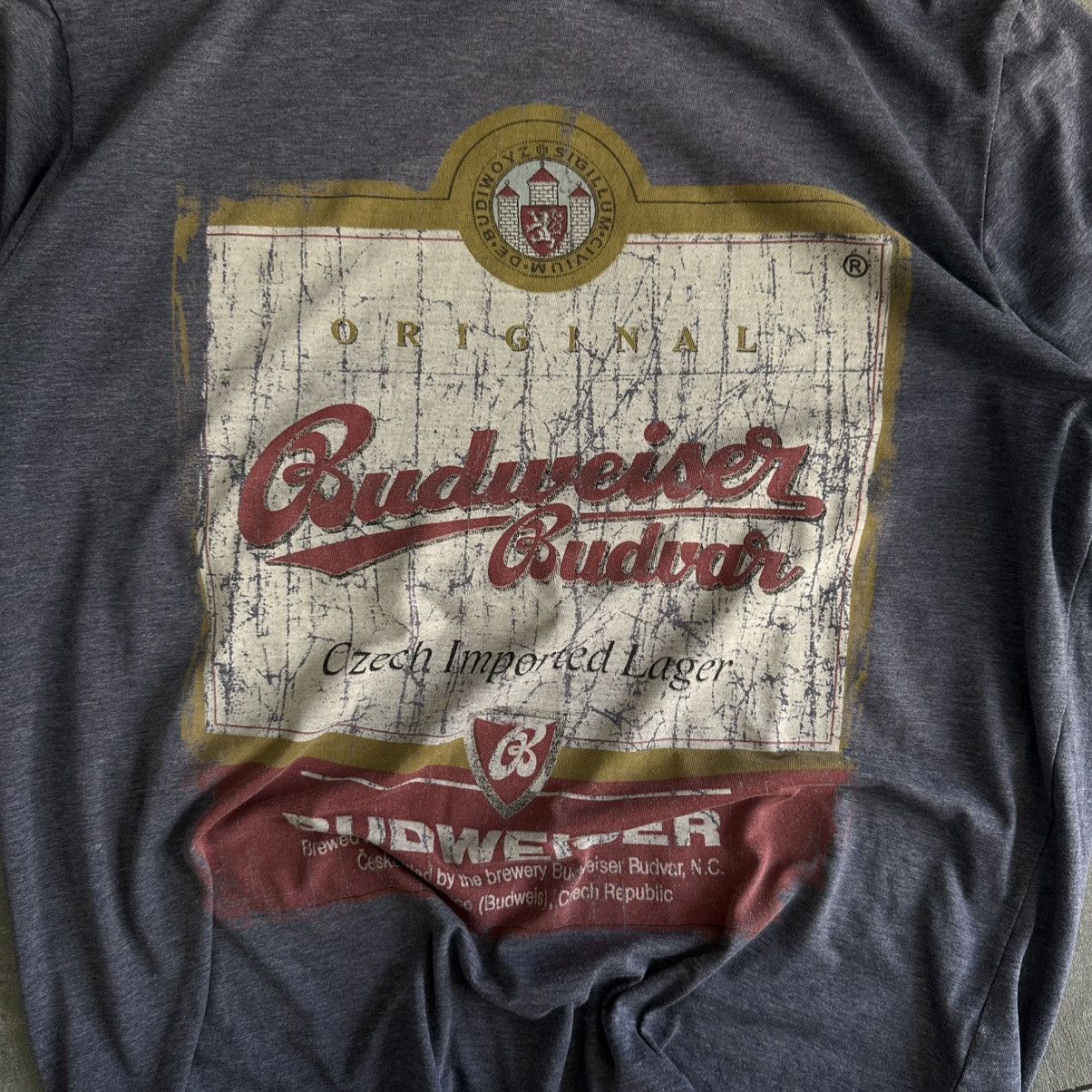 Budweiser × Vintage Vintage Budweiser T-shirts Band Trashed Tee Y2K Big Logo Size US L / EU 52-54 / 3 - 7 Thumbnail