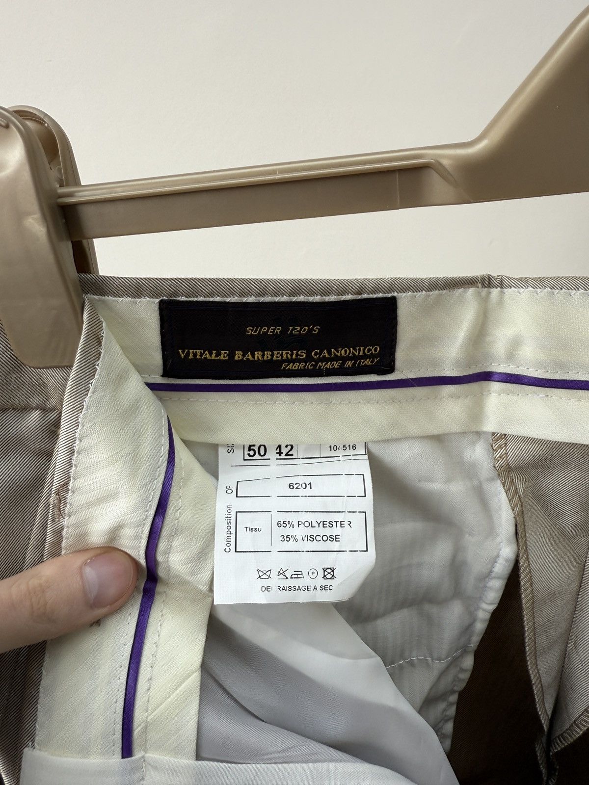Vitale Barberis Canonico Vintage Suit 2PC Super 120’s Vitale Barberis Canonico Size 50R - 19 Thumbnail