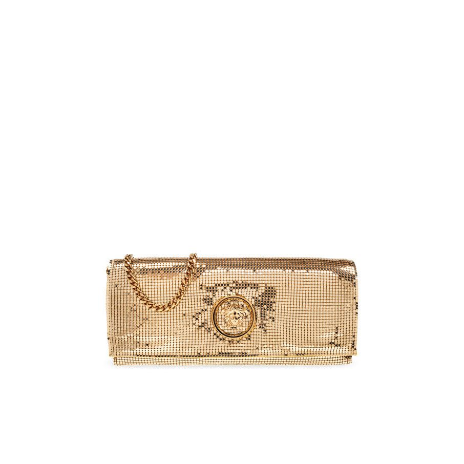 Versace VERSACE Shimmering Crystal Gold Shoulder Bag New & Authentic Size ONE SIZE - 1 Thumbnail