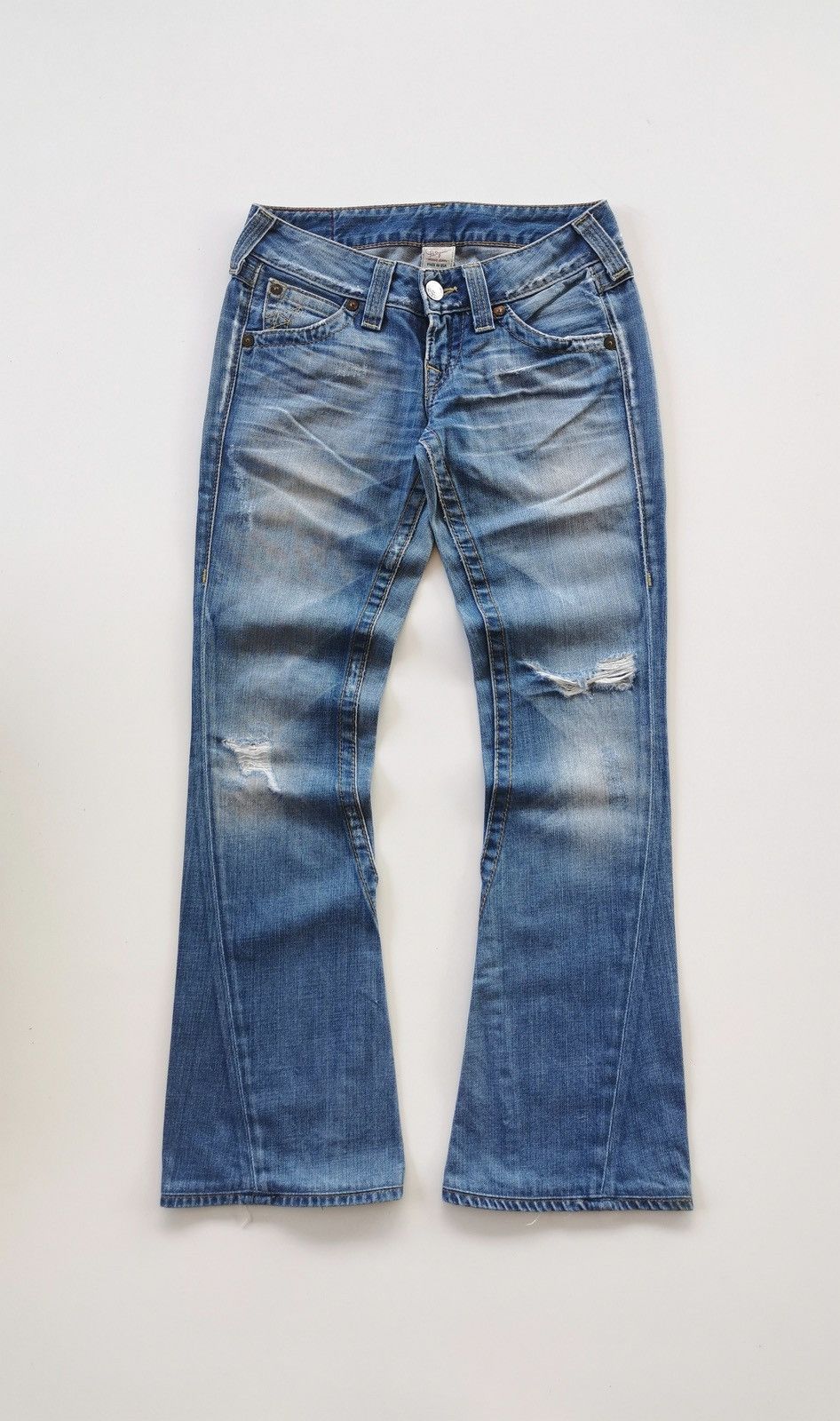True Religion True Religion Flared Distressed Jeans Size US 28 / EU 44 - 1 Thumbnail